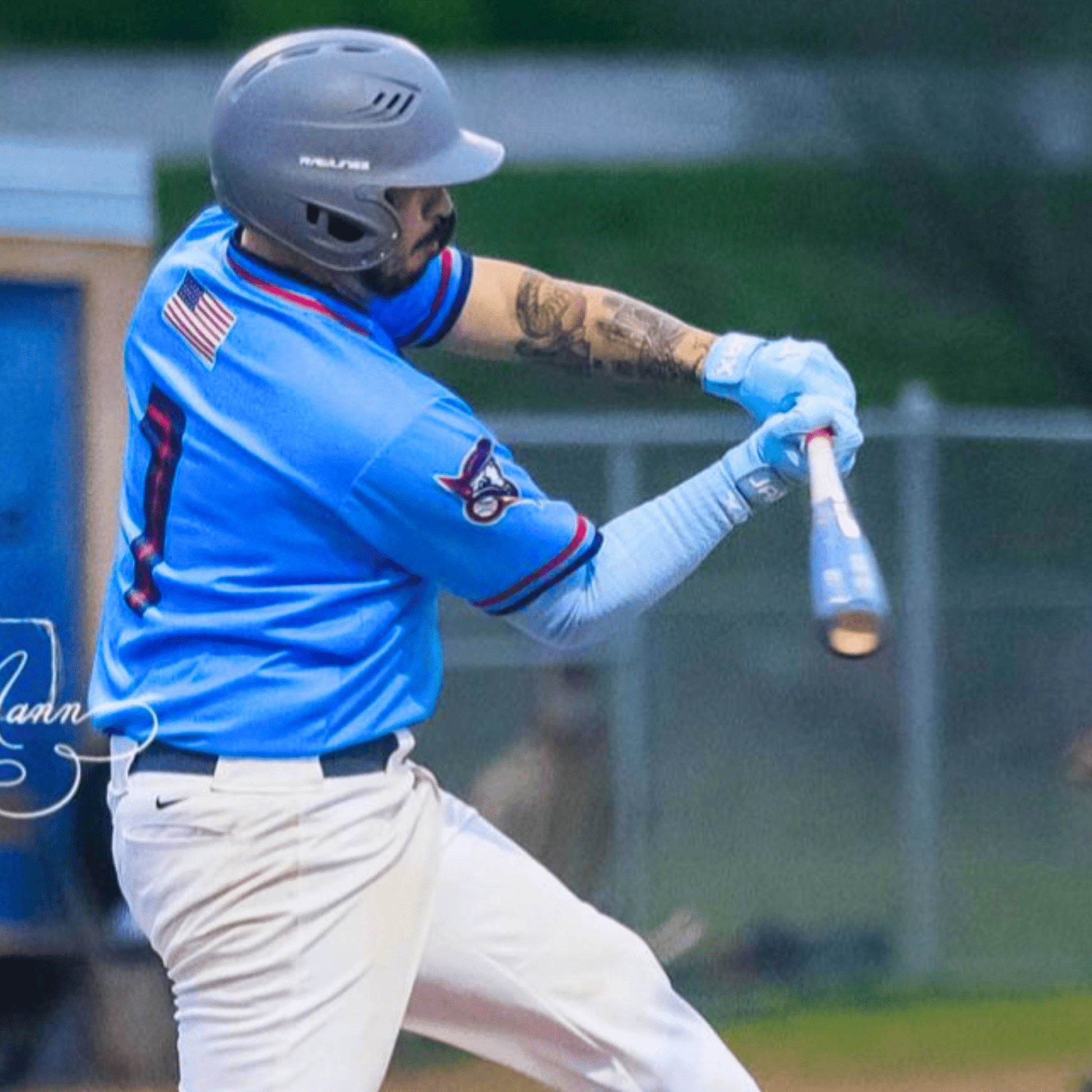 Jax Batting Gloves | Baby Blue | Pro Cuff - Maximum Velocity Sports