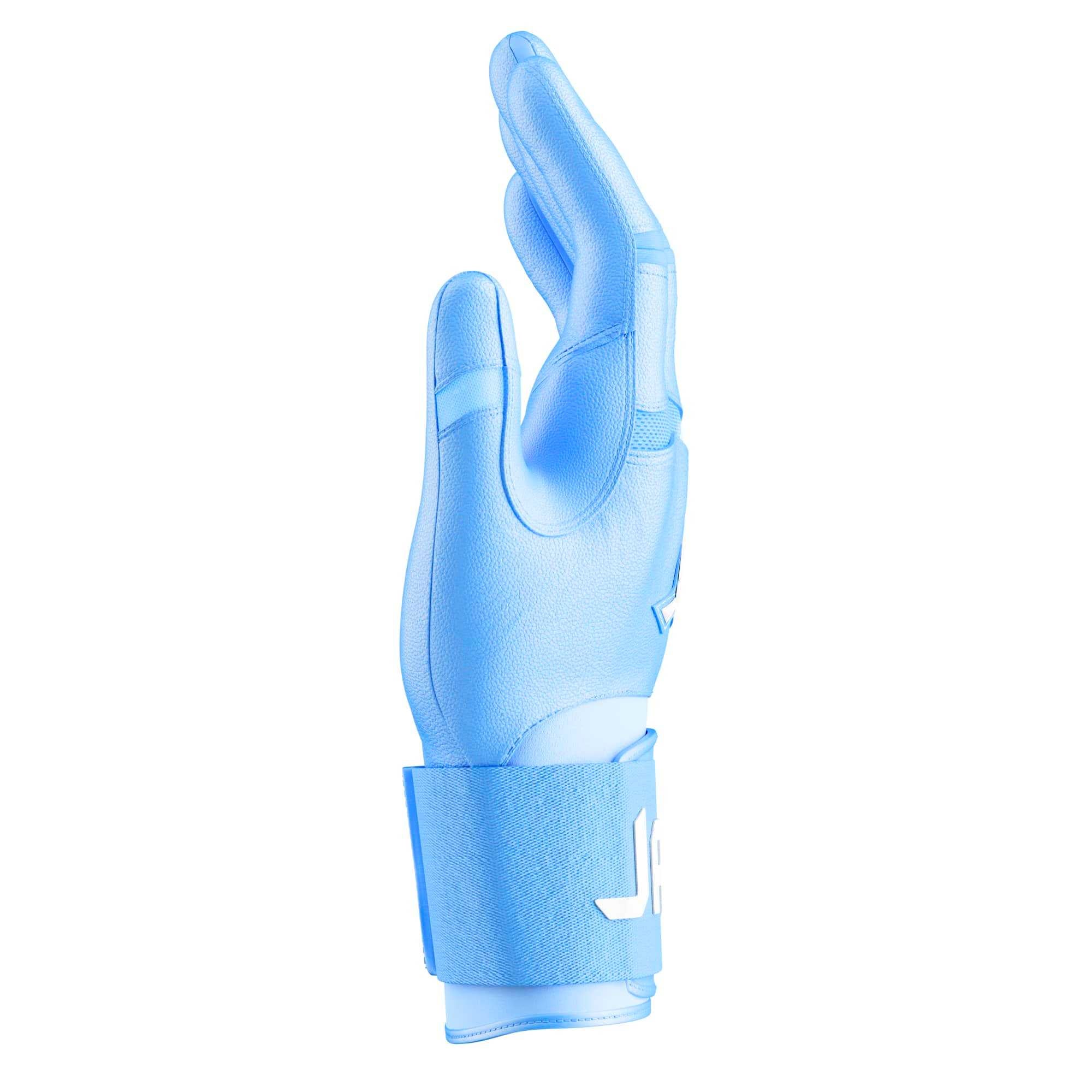 Jax Batting Gloves | Baby Blue | Strap Cuff - Maximum Velocity Sports