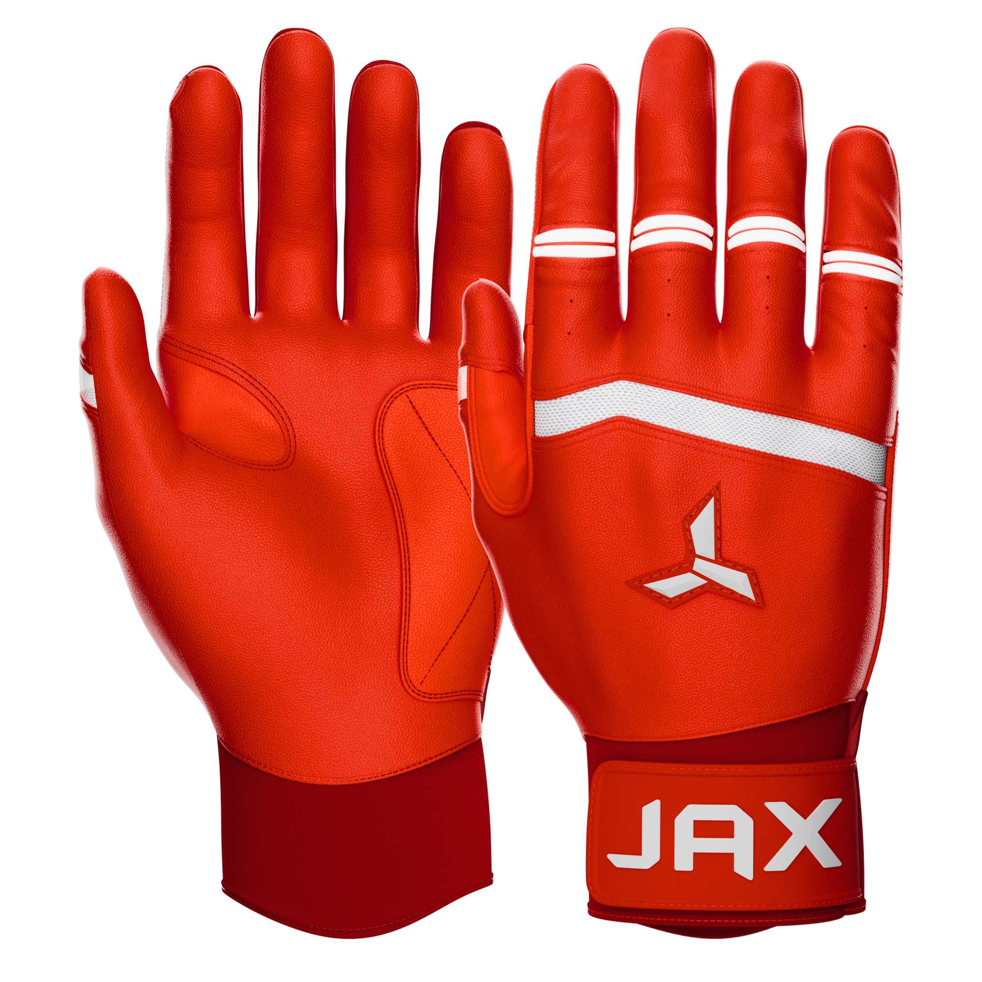 Jax Batting Gloves | Cherry Red | Pro Cuff - Maximum Velocity Sports