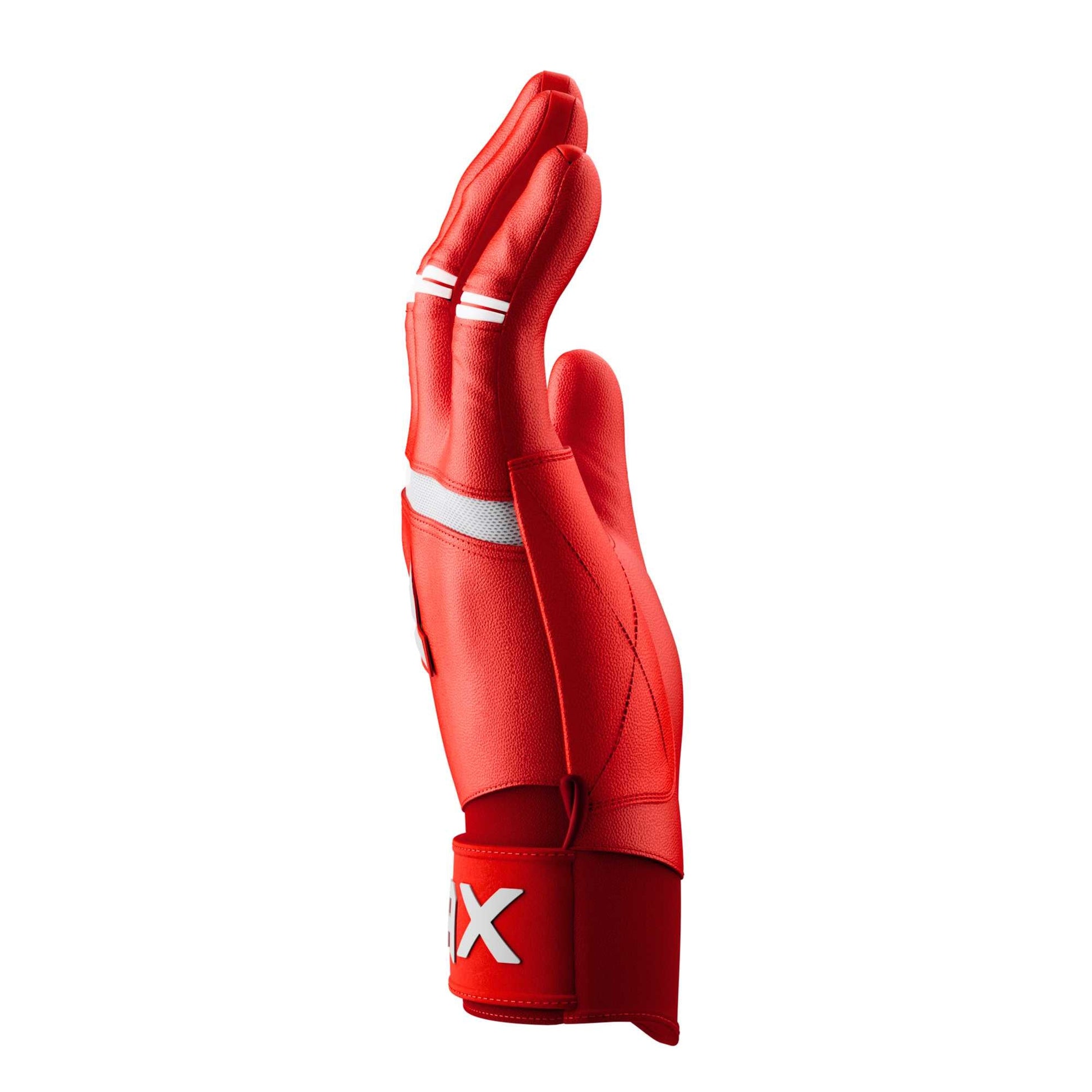 Jax Batting Gloves | Cherry Red | Pro Cuff - Maximum Velocity Sports