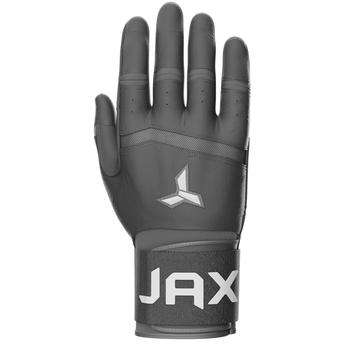 Jax Batting Gloves | Cool Grey | Strap Cuff - Maximum Velocity Sports