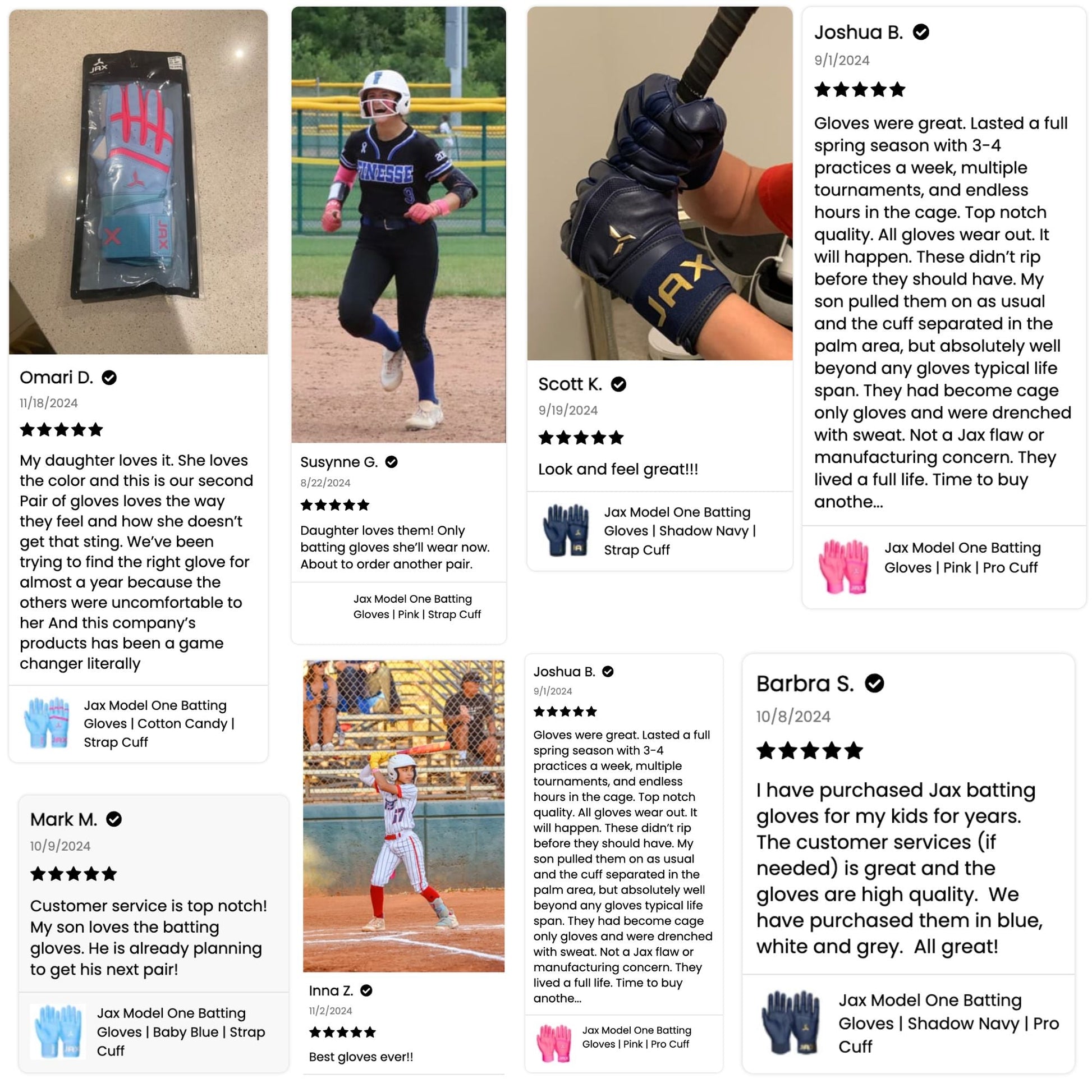 Jax Batting Gloves | Pink | Strap Cuff - Maximum Velocity Sports