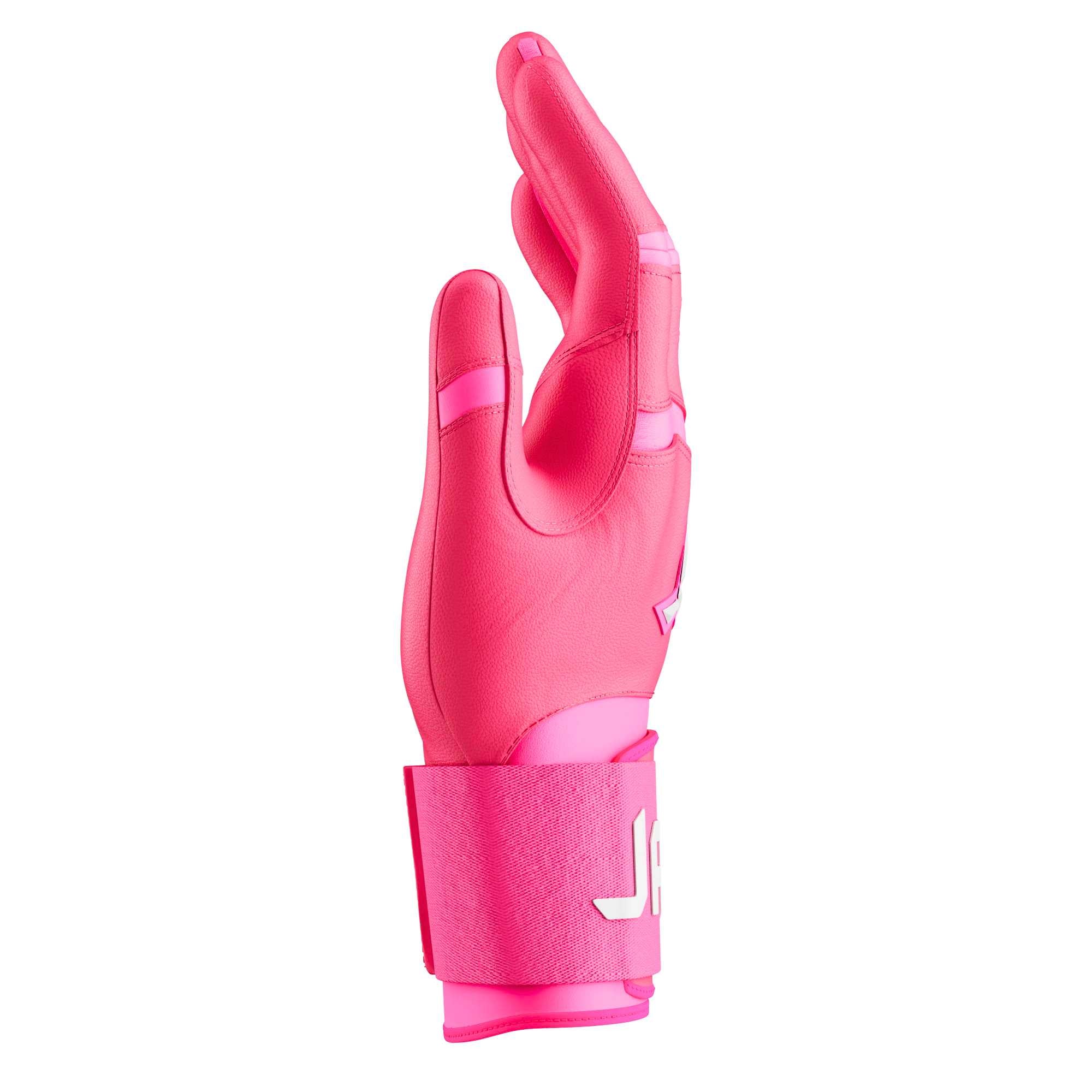 Jax Batting Gloves | Pink | Strap Cuff - Maximum Velocity Sports