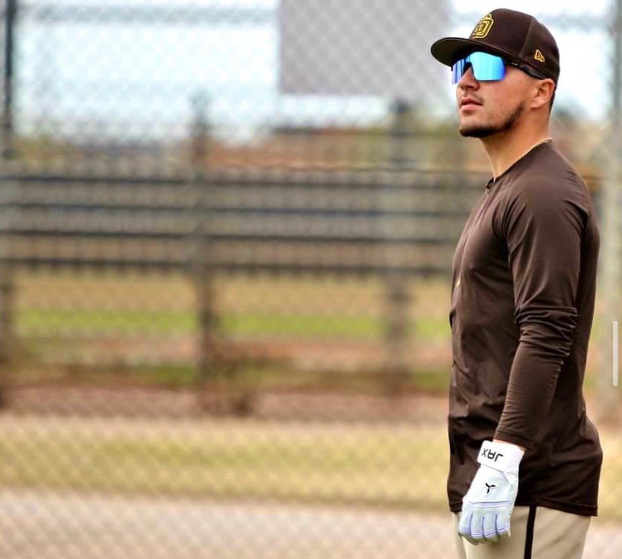 Jax Batting Gloves | Platinum White | Pro Cuff - Maximum Velocity Sports