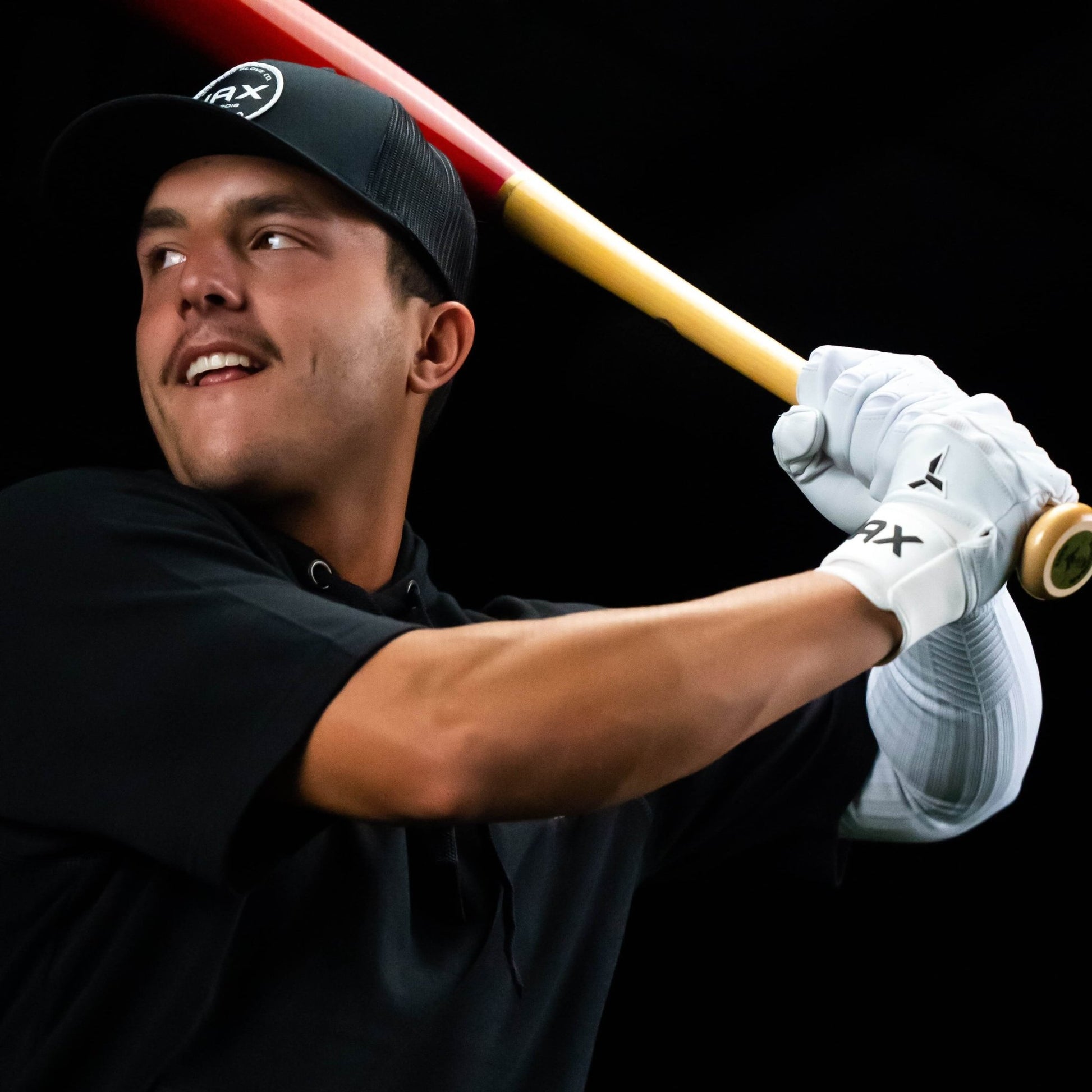 Jax Batting Gloves | Platinum White | Pro Cuff - Maximum Velocity Sports