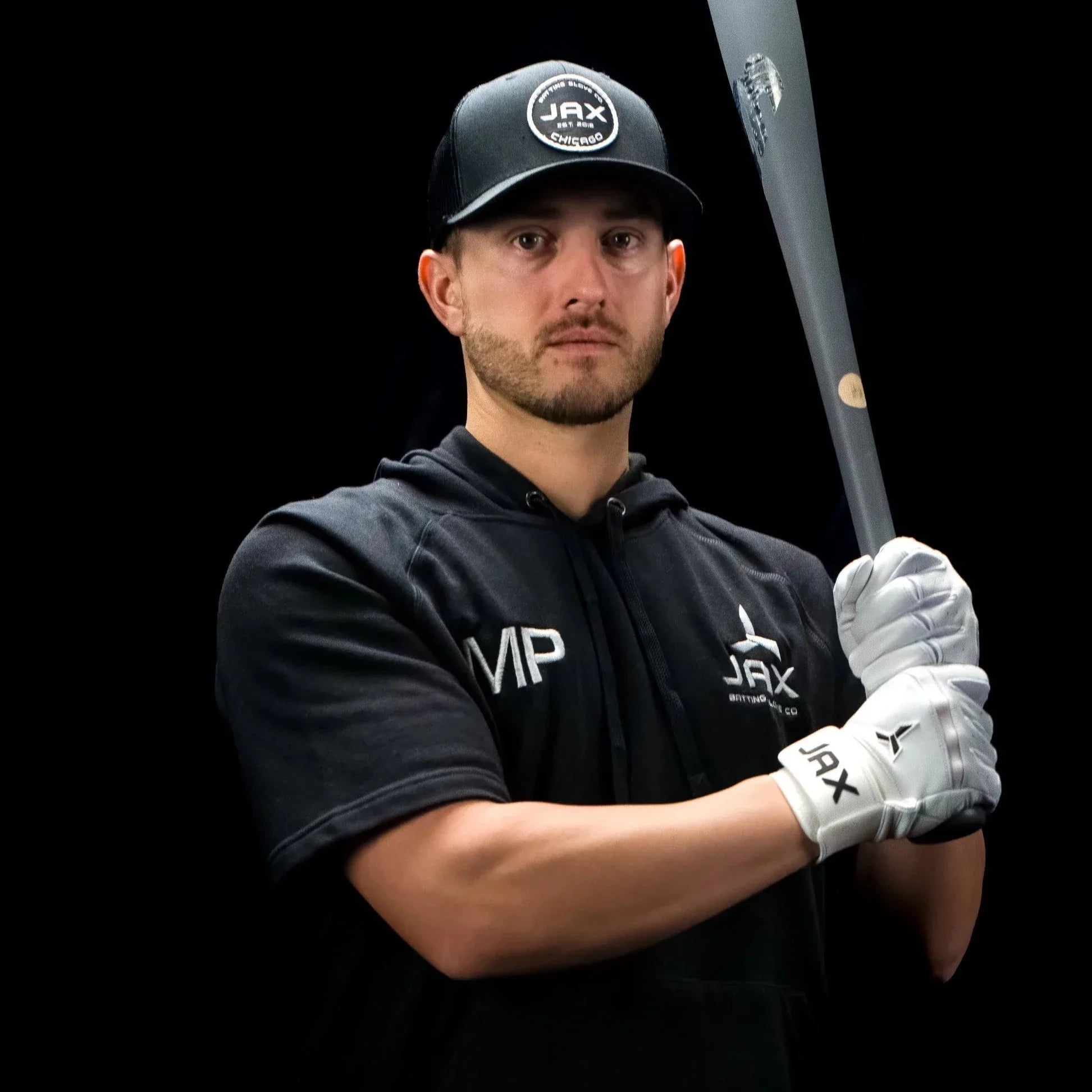 Jax Batting Gloves | Platinum White | Pro Cuff - Maximum Velocity Sports