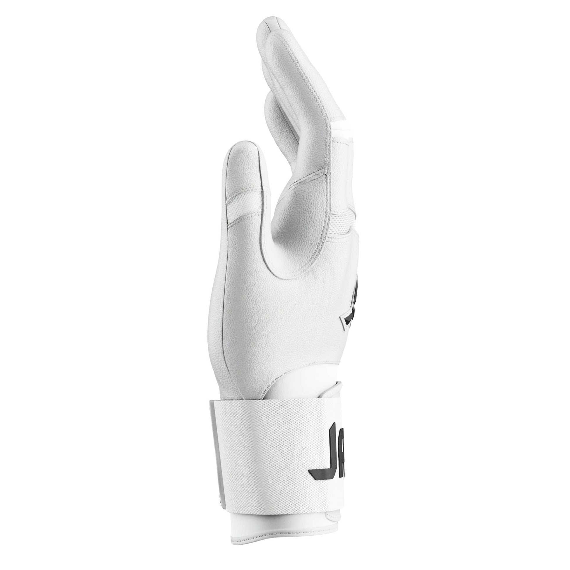Jax Batting Gloves | Platinum White | Strap Cuff - Maximum Velocity Sports