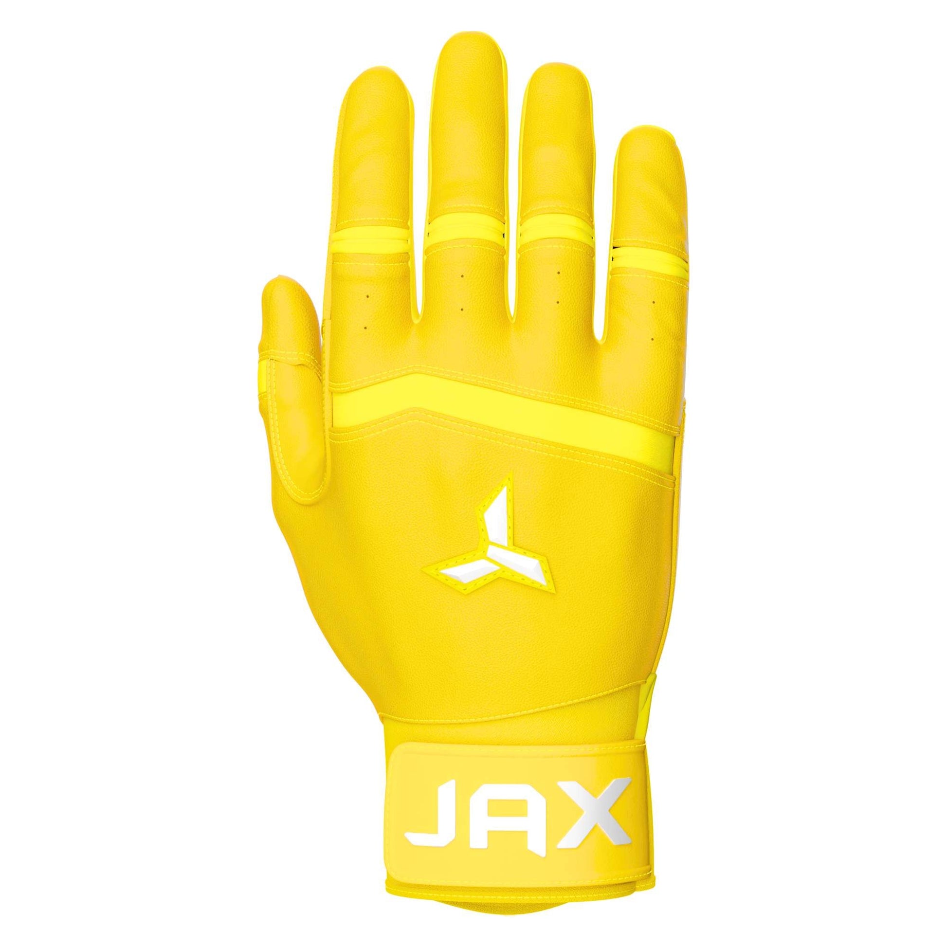 Jax Batting Gloves | Standout Yellow | Pro Cuff - Maximum Velocity Sports