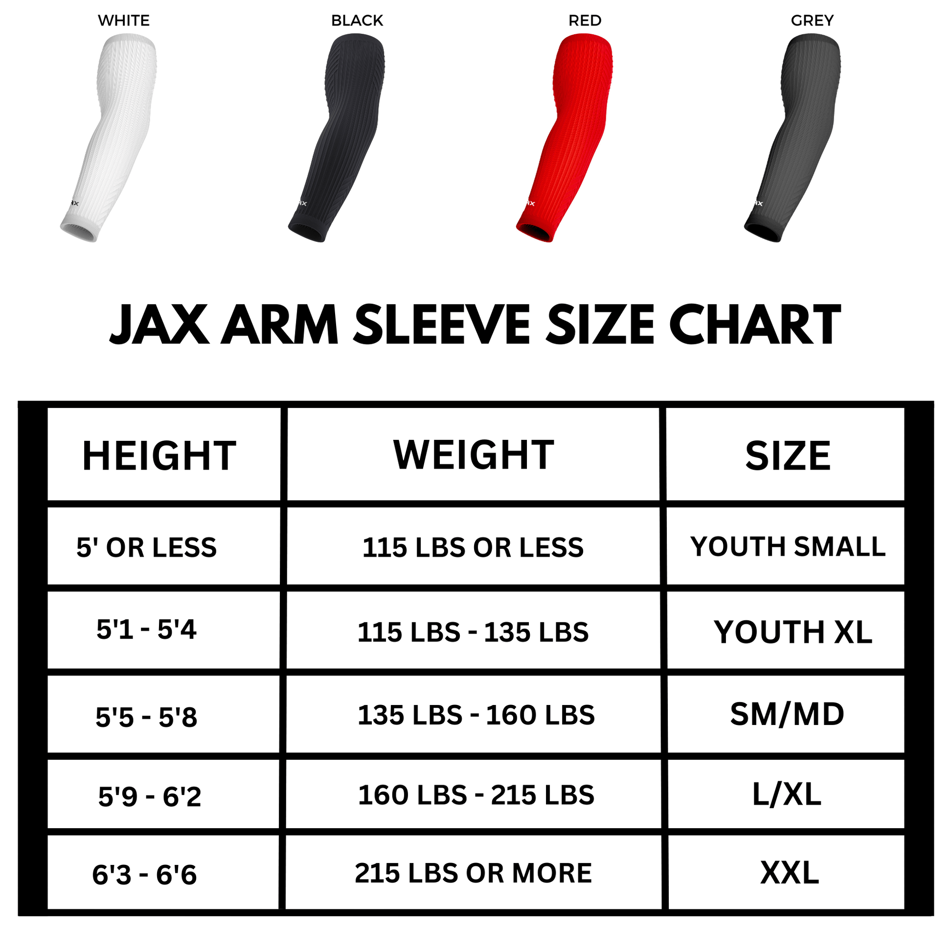 Jax | Restore Recovery Premium Arm Sleeve - Black - Maximum Velocity Sports