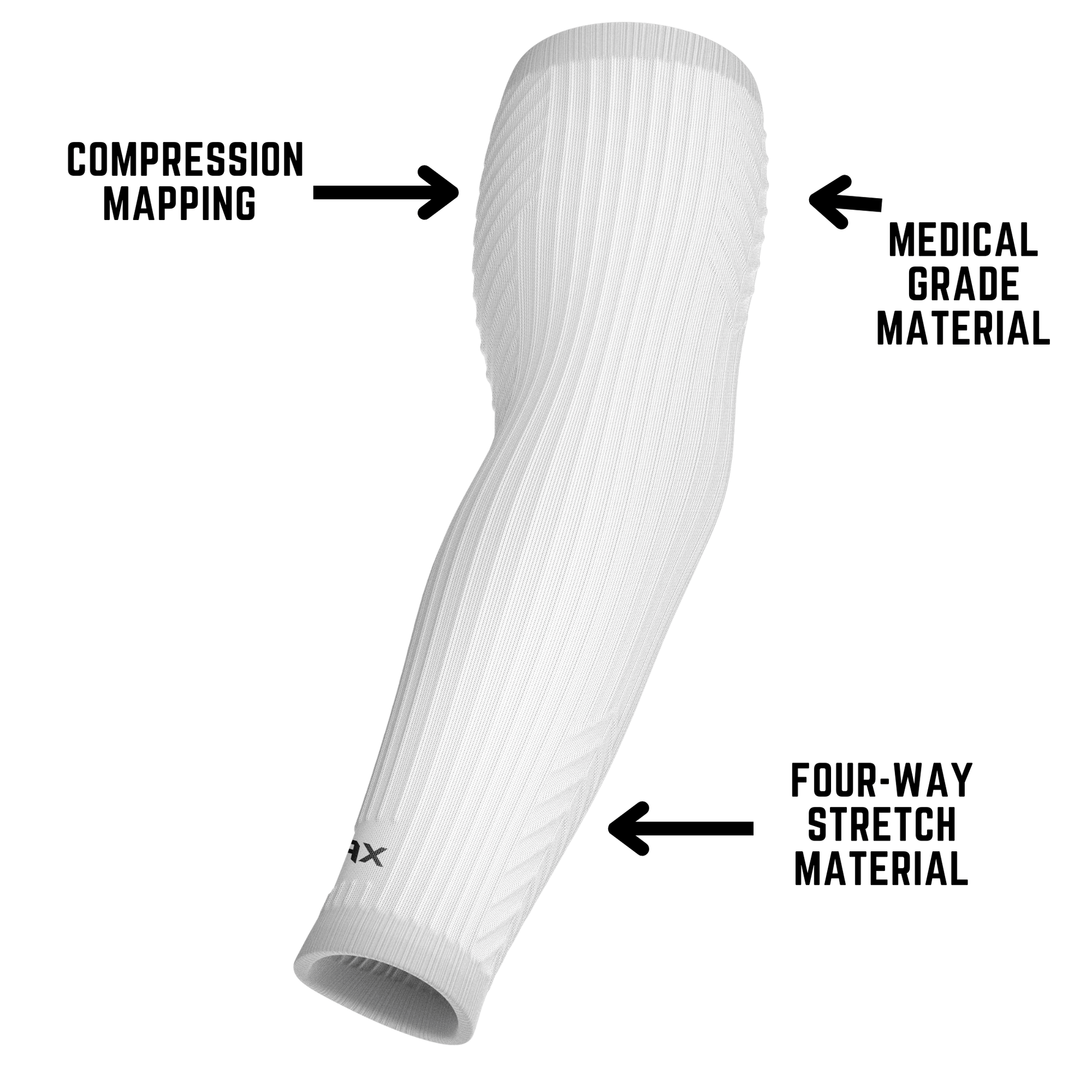 Jax | Restore Recovery Premium Arm Sleeve - Black - Maximum Velocity Sports