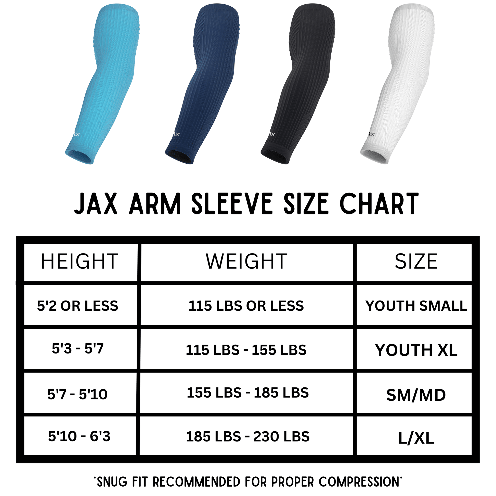Jax | Restore Recovery Premium Arm Sleeve - Navy Blue - Maximum Velocity Sports