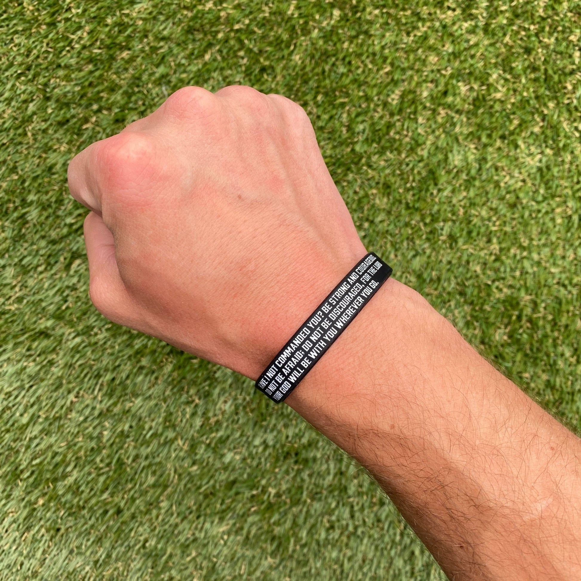 Joshua 1:9 Wristband - Maximum Velocity Sports