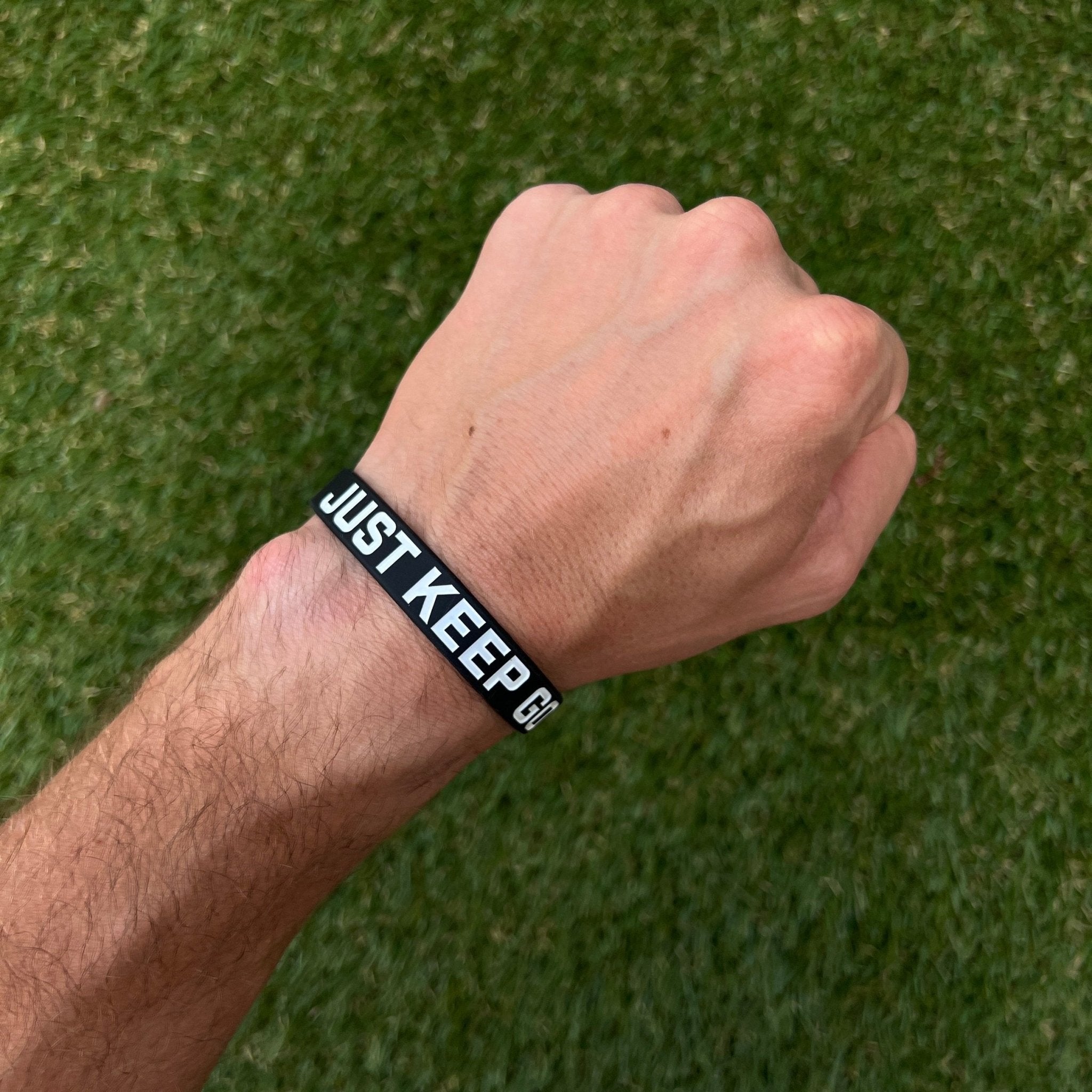 JUST KEEP GOING Wristband - Maximum Velocity Sports