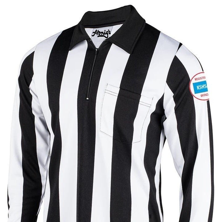KSHSAA [Kansas] Honig's Sublimated 2 1/4" Striped Long Sleeve Football Shirt - Maximum Velocity Sports