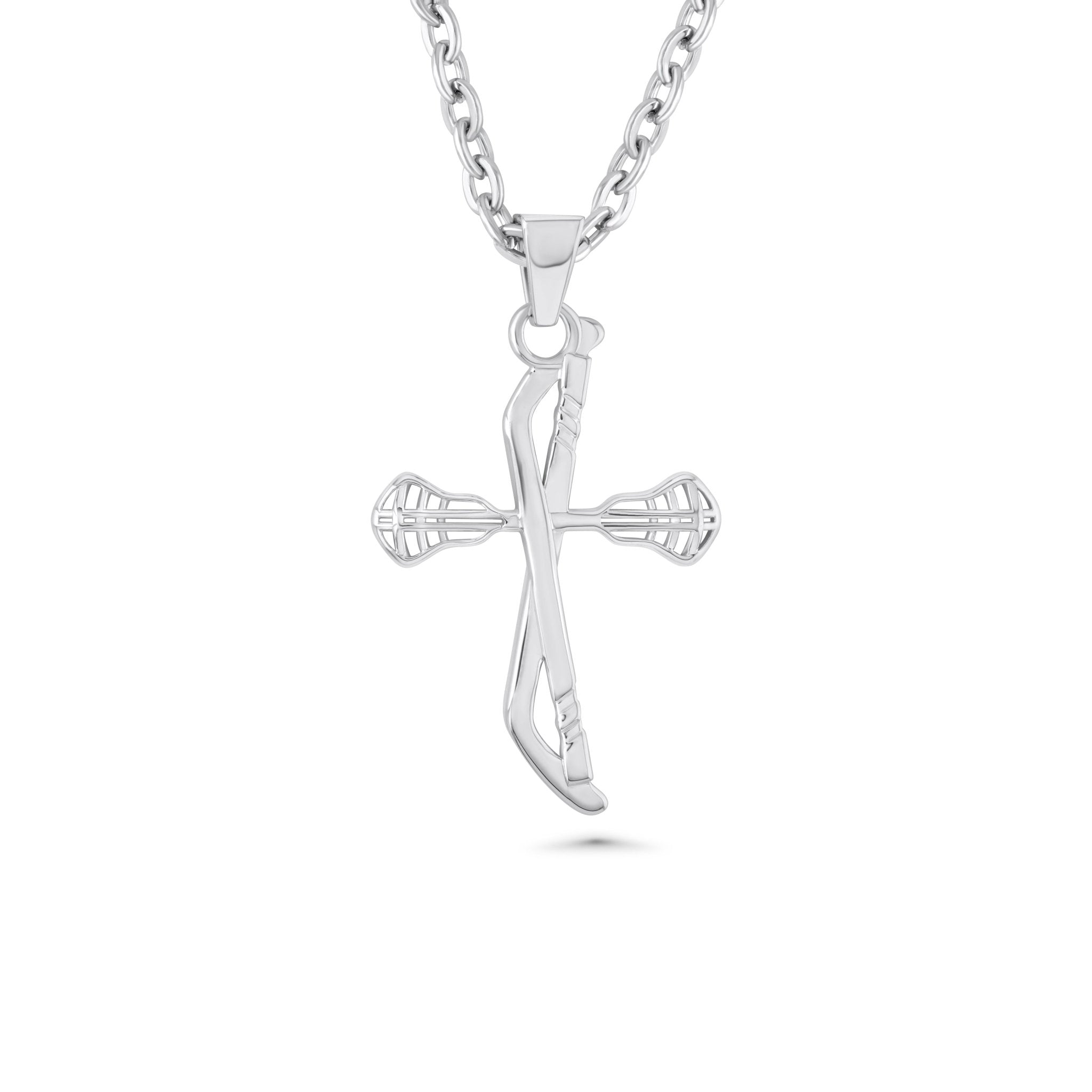 Lacrosse & Hockey Cross Necklace - Maximum Velocity Sports