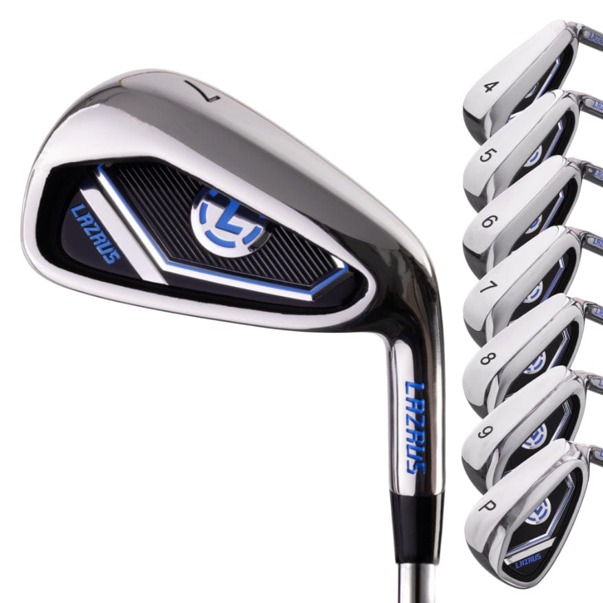 Lazrus Golf 13 pc Set - LAZ2 Driver, 3 Wedges Set, Irons (4 - PW), Putter & Bag (optional) - Maximum Velocity Sports