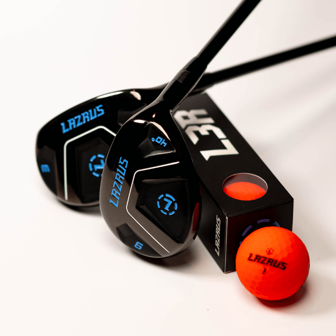 Lazrus Golf 8 pc Set - LAZ2 Driver, 6 - PW Irons or 6 - PW Hybrids, 52° Wedge, Putter - Maximum Velocity Sports
