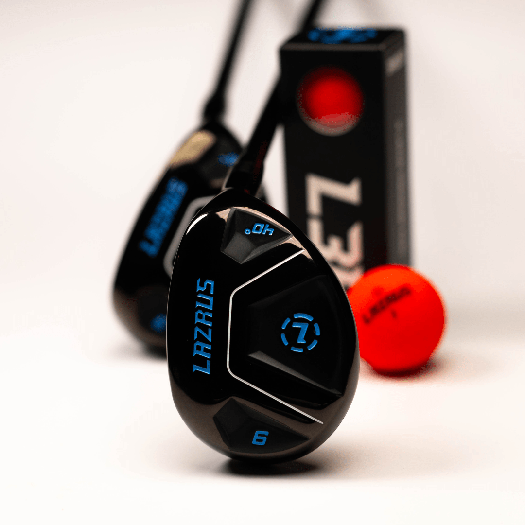 Lazrus Golf 8 pc Set - LAZ2 Driver, 6 - PW Irons or 6 - PW Hybrids, 52° Wedge, Putter - Maximum Velocity Sports