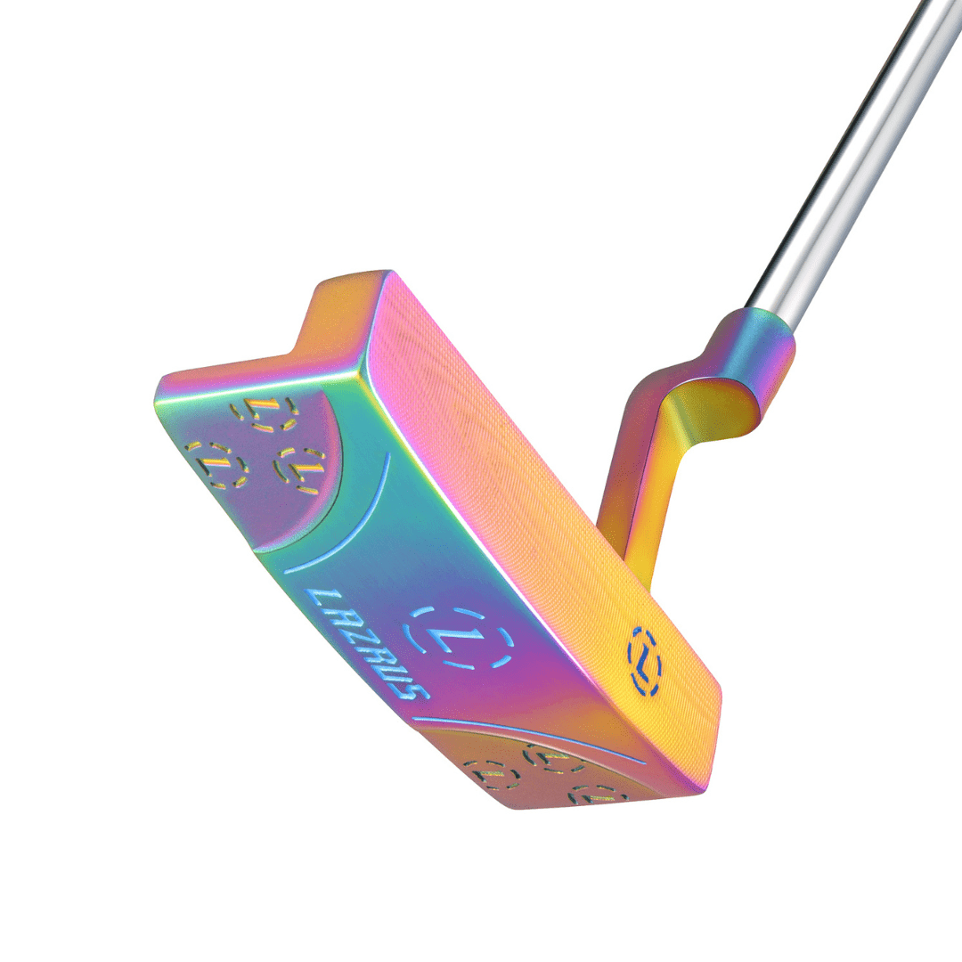 Lazrus Golf Premium Putter - Milled Face (Right & Left Hand) With Magnetic Head Cover - Maximum Velocity Sports