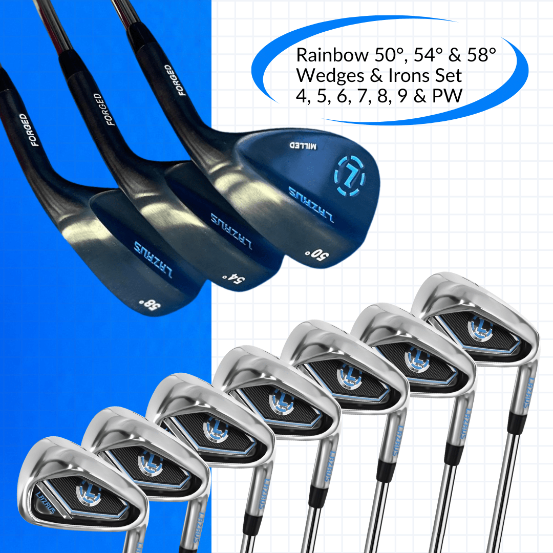 Lazrus Golf Wedges Set or Individual - Forged 50, 54, 58 | Gap, Sand, Lob Wedge (Right Hand) - Maximum Velocity Sports