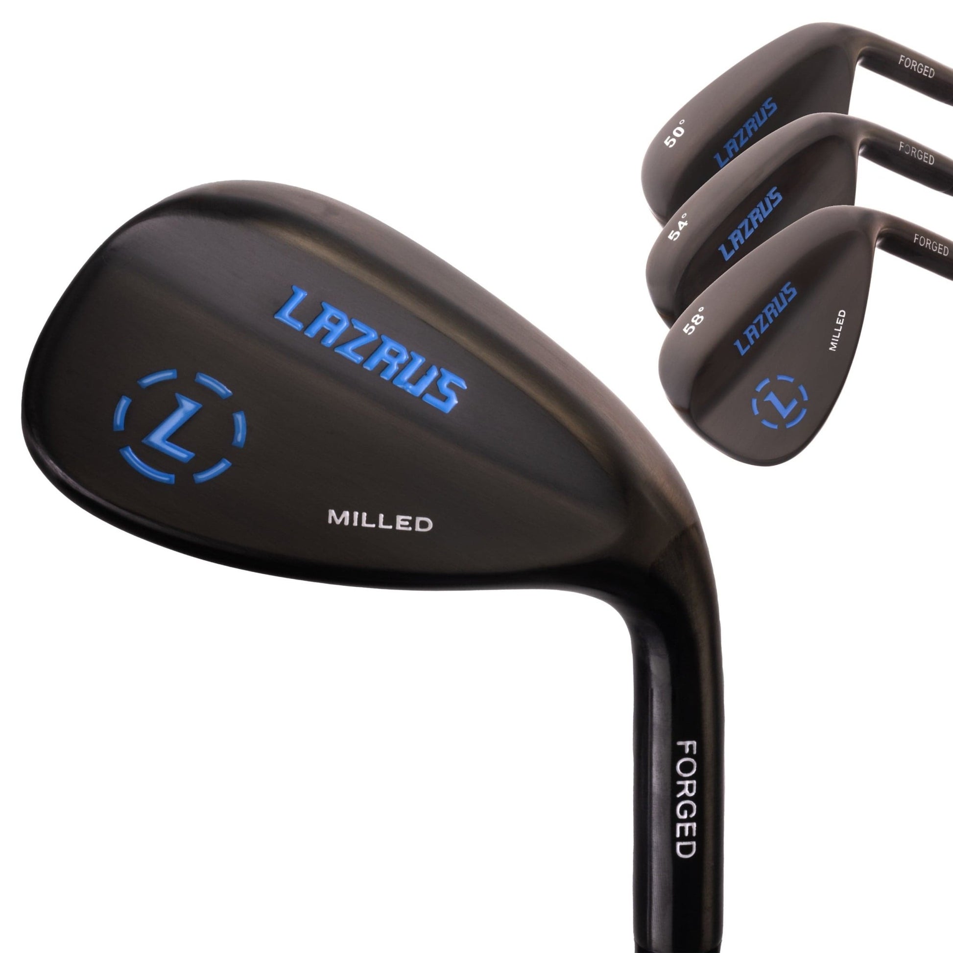 Lazrus Golf Wedges Set or Individual - Forged 50, 54, 58 | Gap, Sand, Lob Wedge (Right Hand) - Maximum Velocity Sports