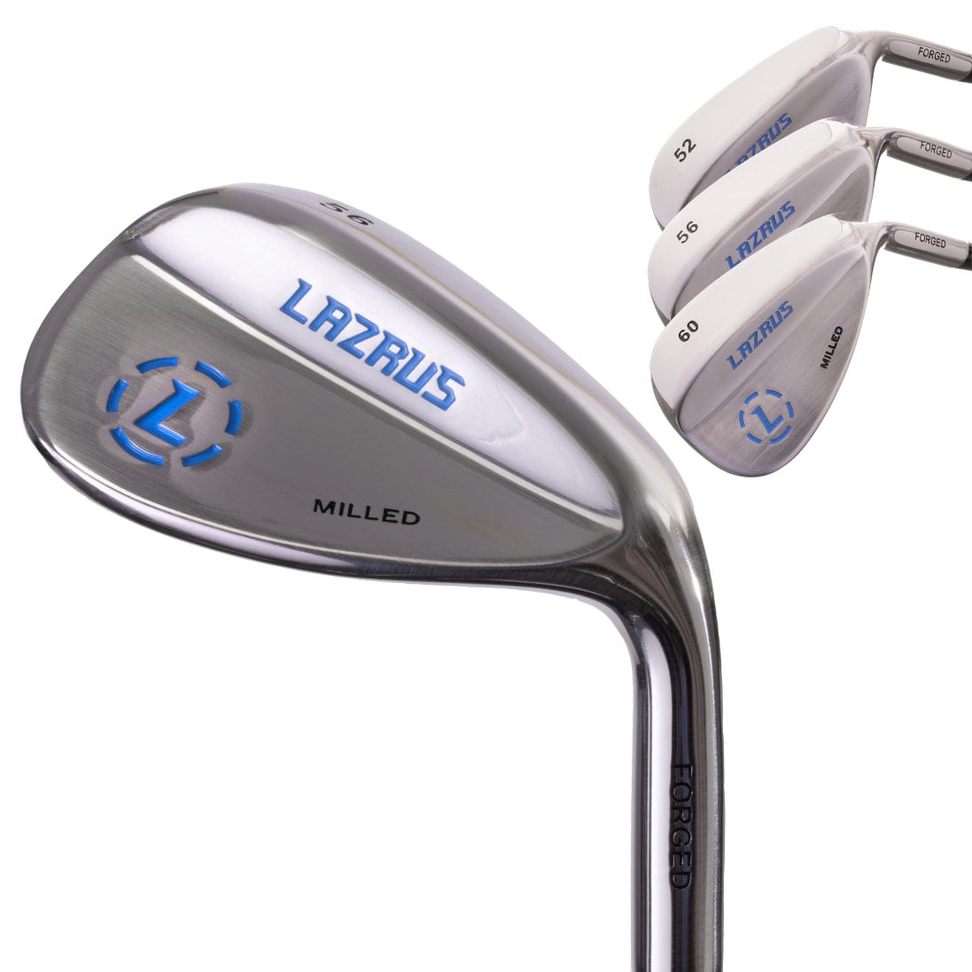 Lazrus Golf Wedges Set or Individual - Forged 52, 56, 60 | Gap, Sand, Lob Wedge (Right or Left Hand) - Maximum Velocity Sports