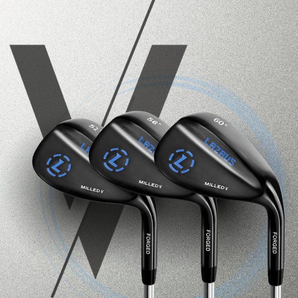 Lazrus Milled V Wedges Set (52°, 56° & 60°) - Maximum Velocity Sports