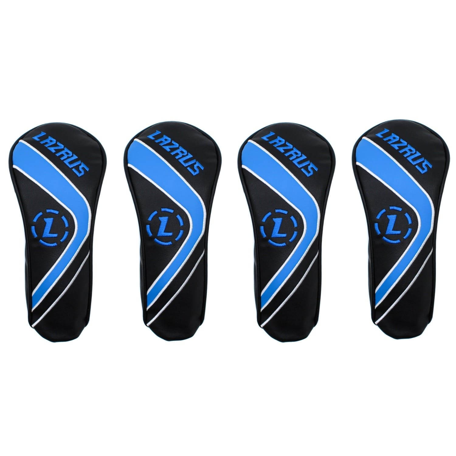 Lazrus Premium Black Hybrid Wood Head Covers | Individuals or Sets - Maximum Velocity Sports