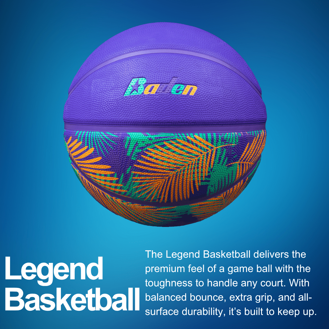 Legend Lifestyle Outdoor Game Rubber Basketball - Maximum Velocity Sports