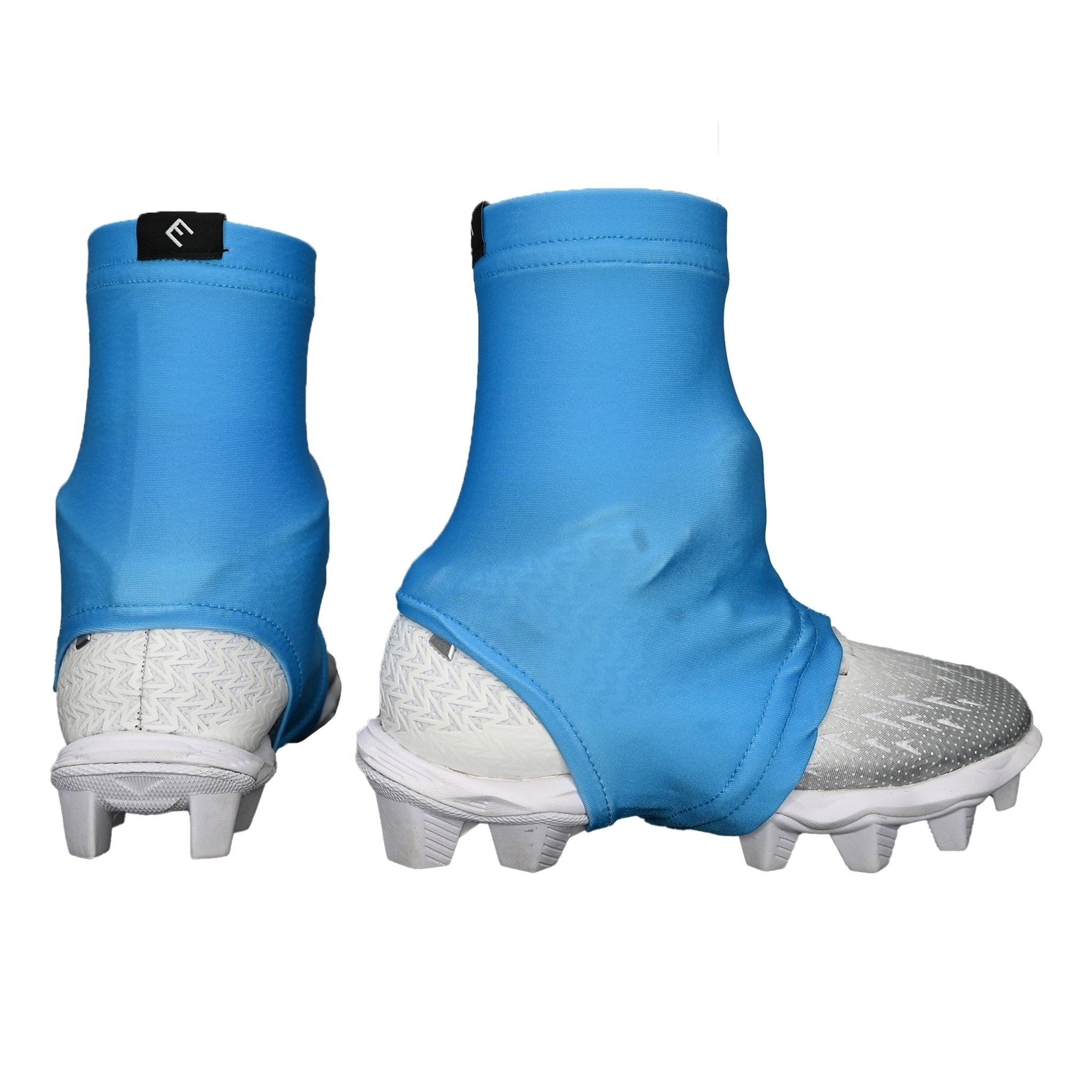 Light Blue Cleat Covers (Spats) - Maximum Velocity Sports