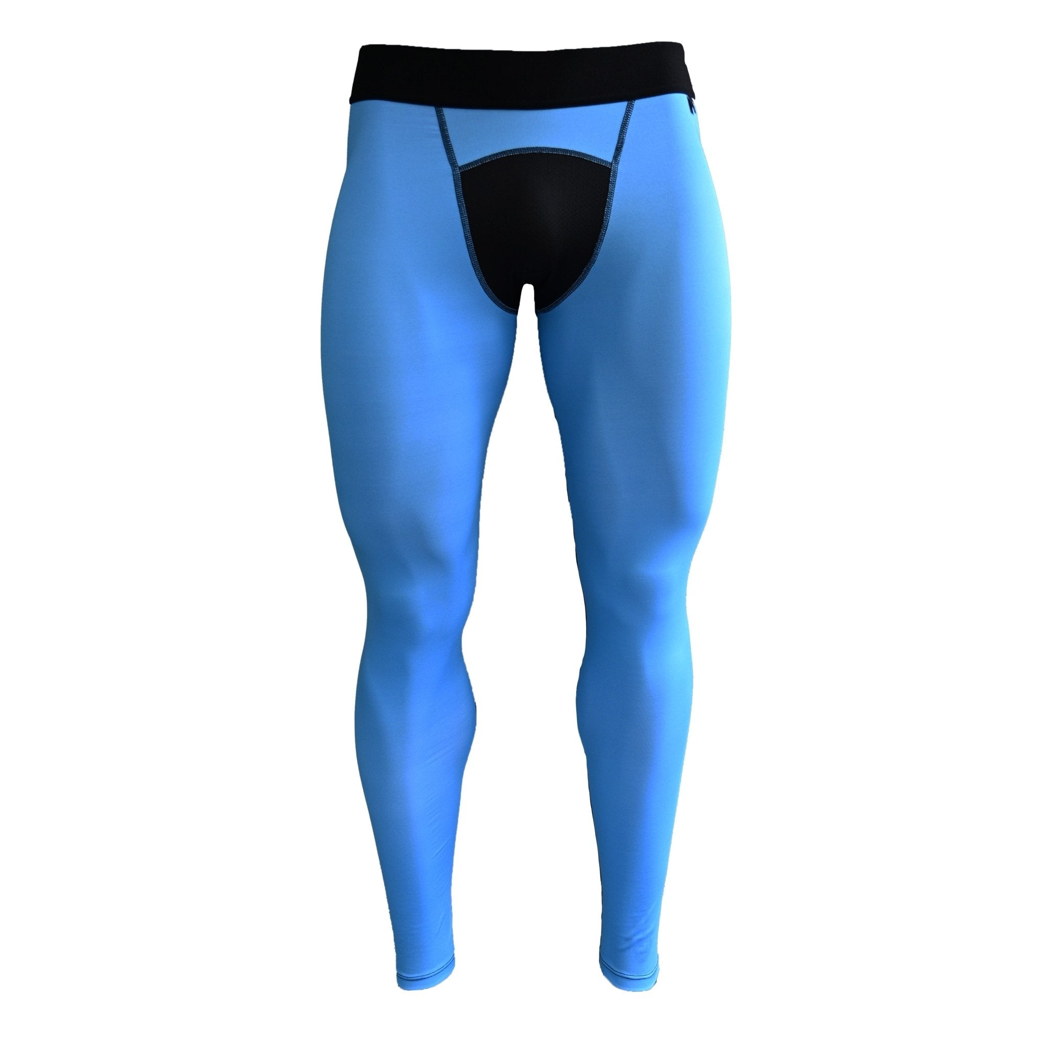 Light Blue Compression Tights - Maximum Velocity Sports