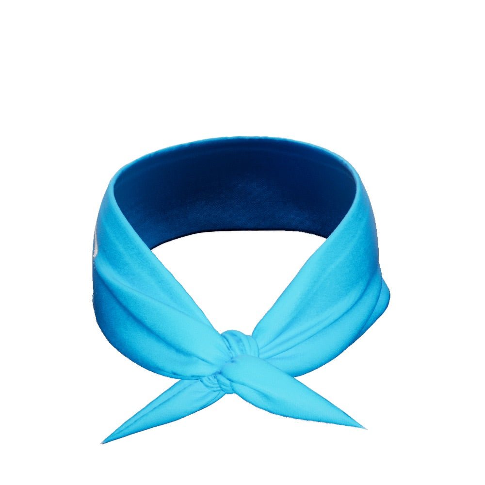 Light Blue Tie Headband - Maximum Velocity Sports