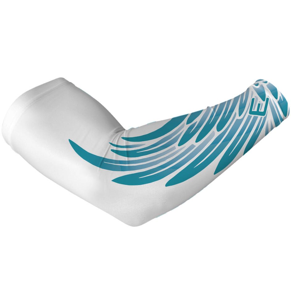 Light Blue Wing Arm Sleeve - Maximum Velocity Sports