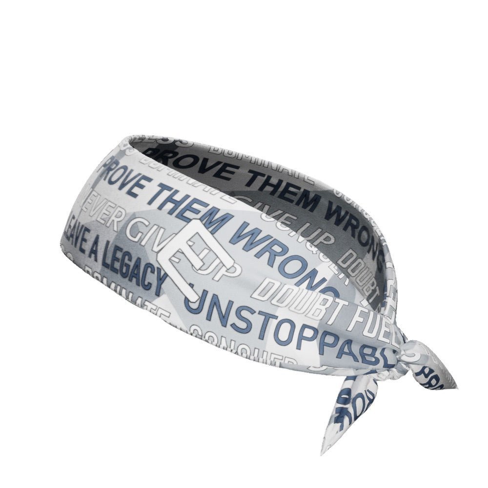 Light Motivational Tie Headband - Maximum Velocity Sports