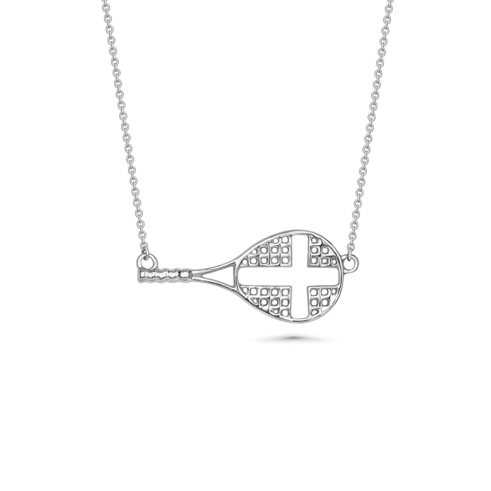 Love All Sideways Tennis Cross Necklace - Maximum Velocity Sports