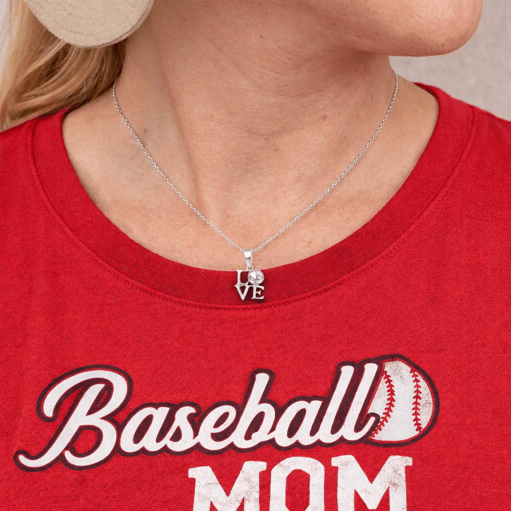 Love Baseball Necklace - Maximum Velocity Sports