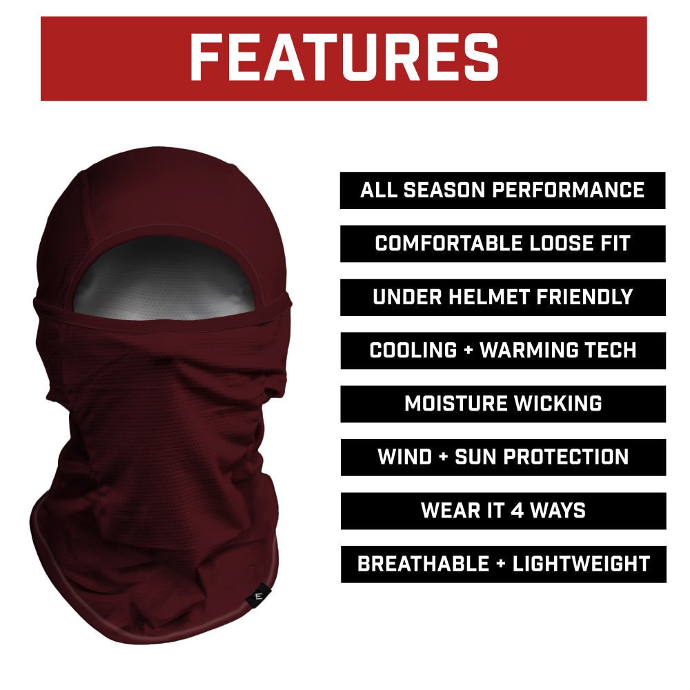 Maroon Balaclava Mask (Shiesty) - Maximum Velocity Sports