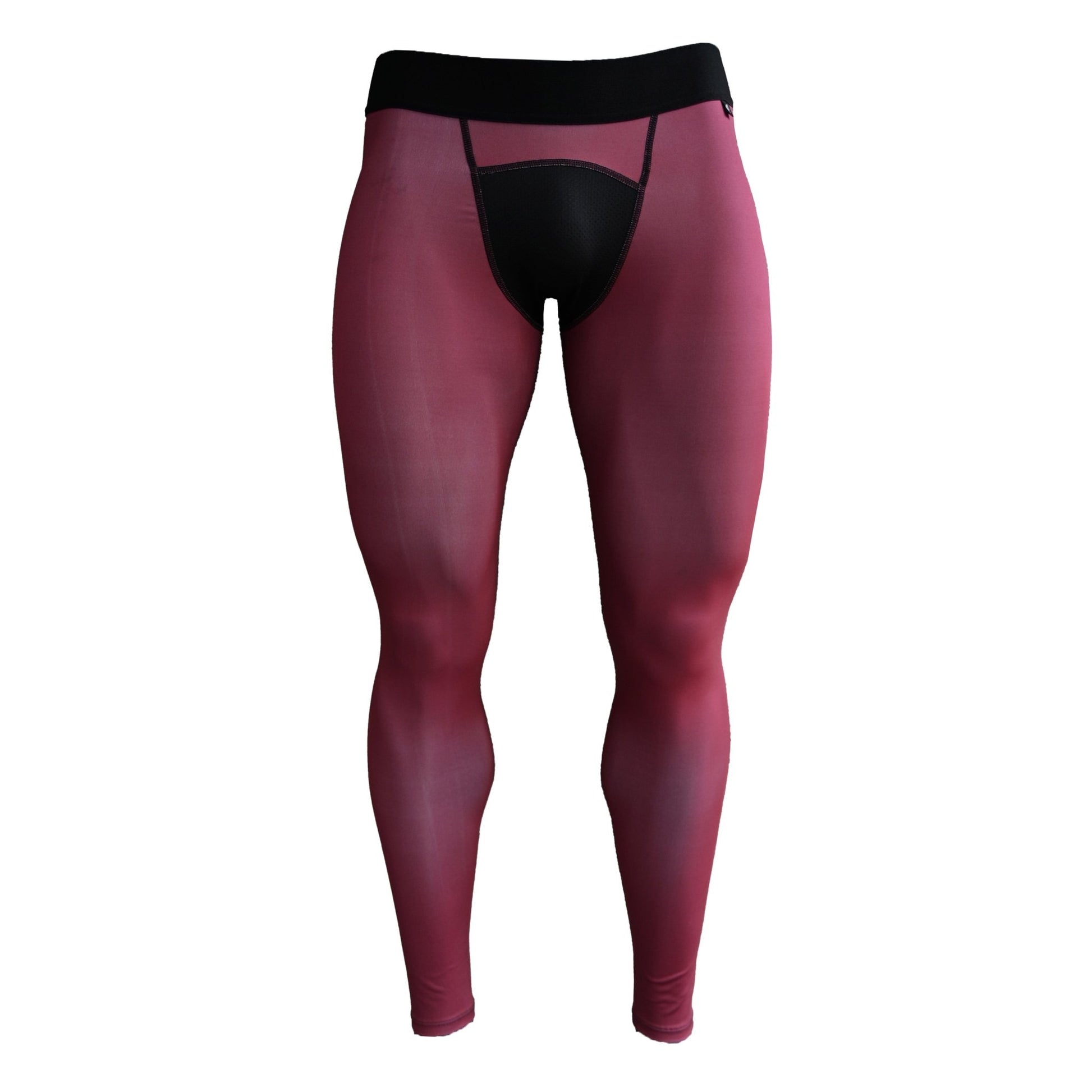 Maroon Compression Tights - Maximum Velocity Sports