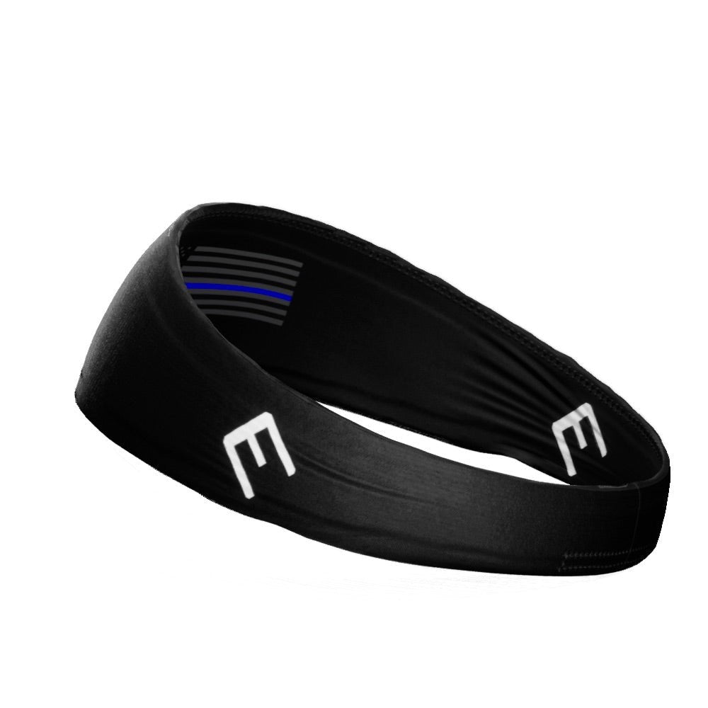 Tactical Thin Blue Line USA Flag Headband - Maximum Velocity Sports