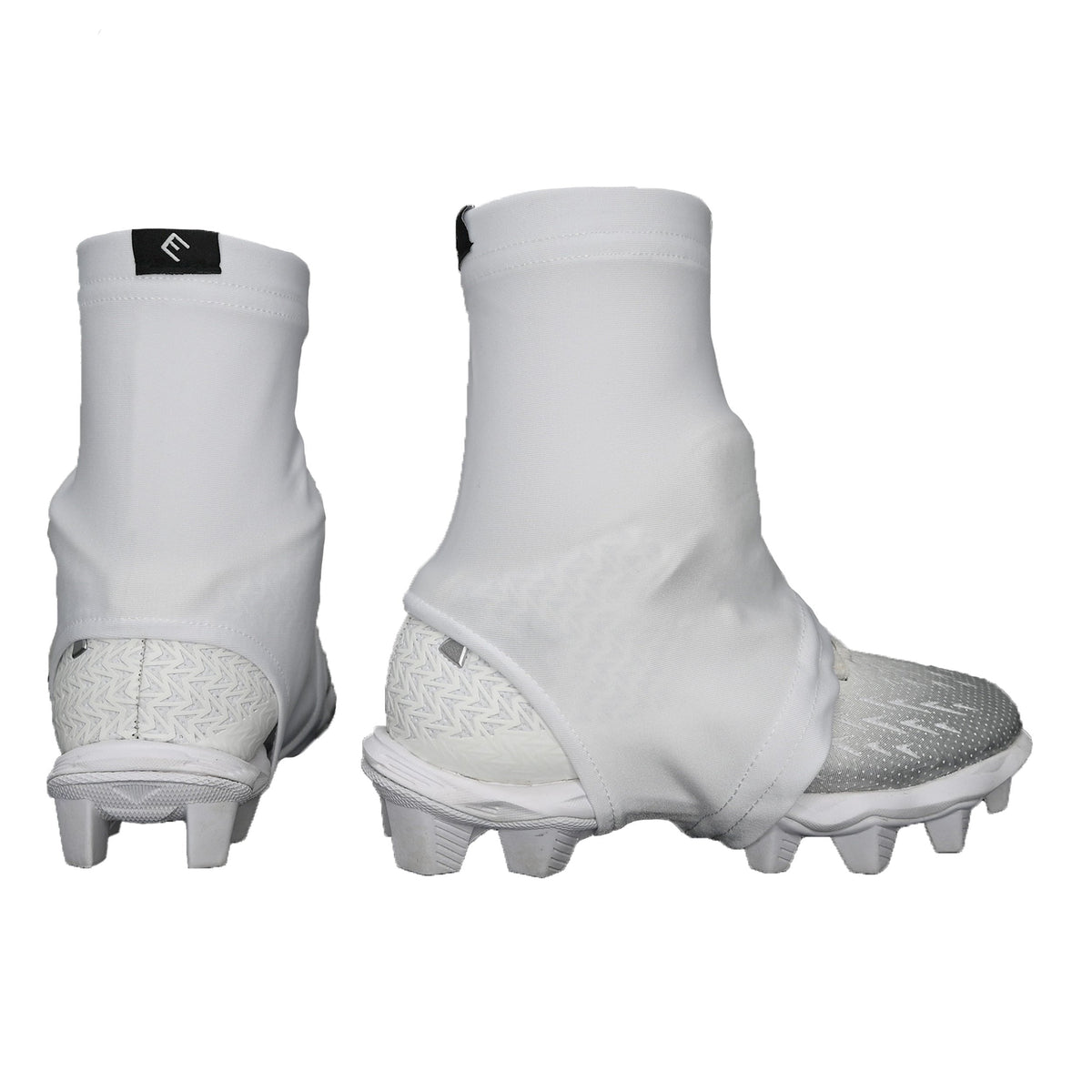 White Cleat Covers (Spats) - Maximum Velocity Sports