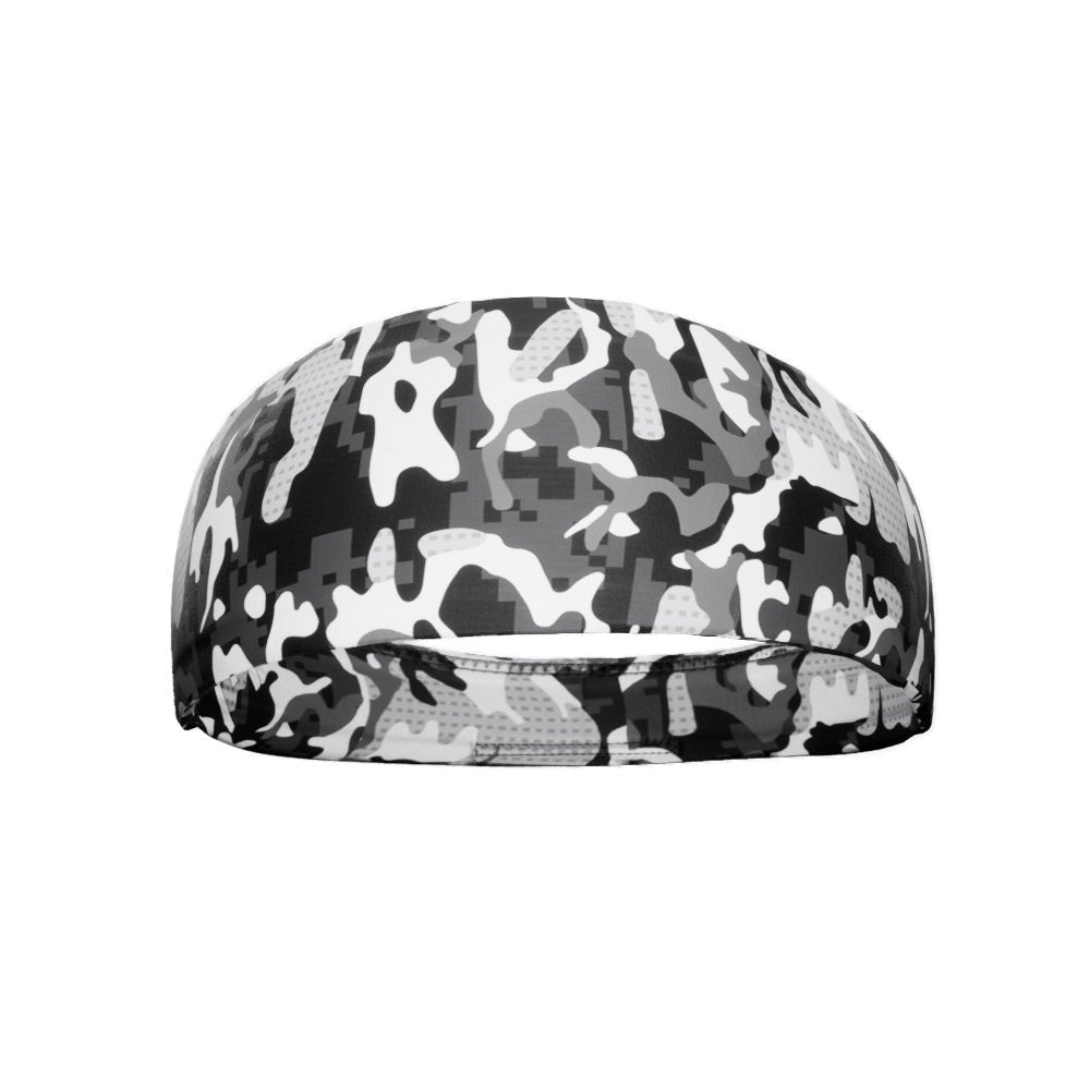 White Dual Camo Headband - Maximum Velocity Sports