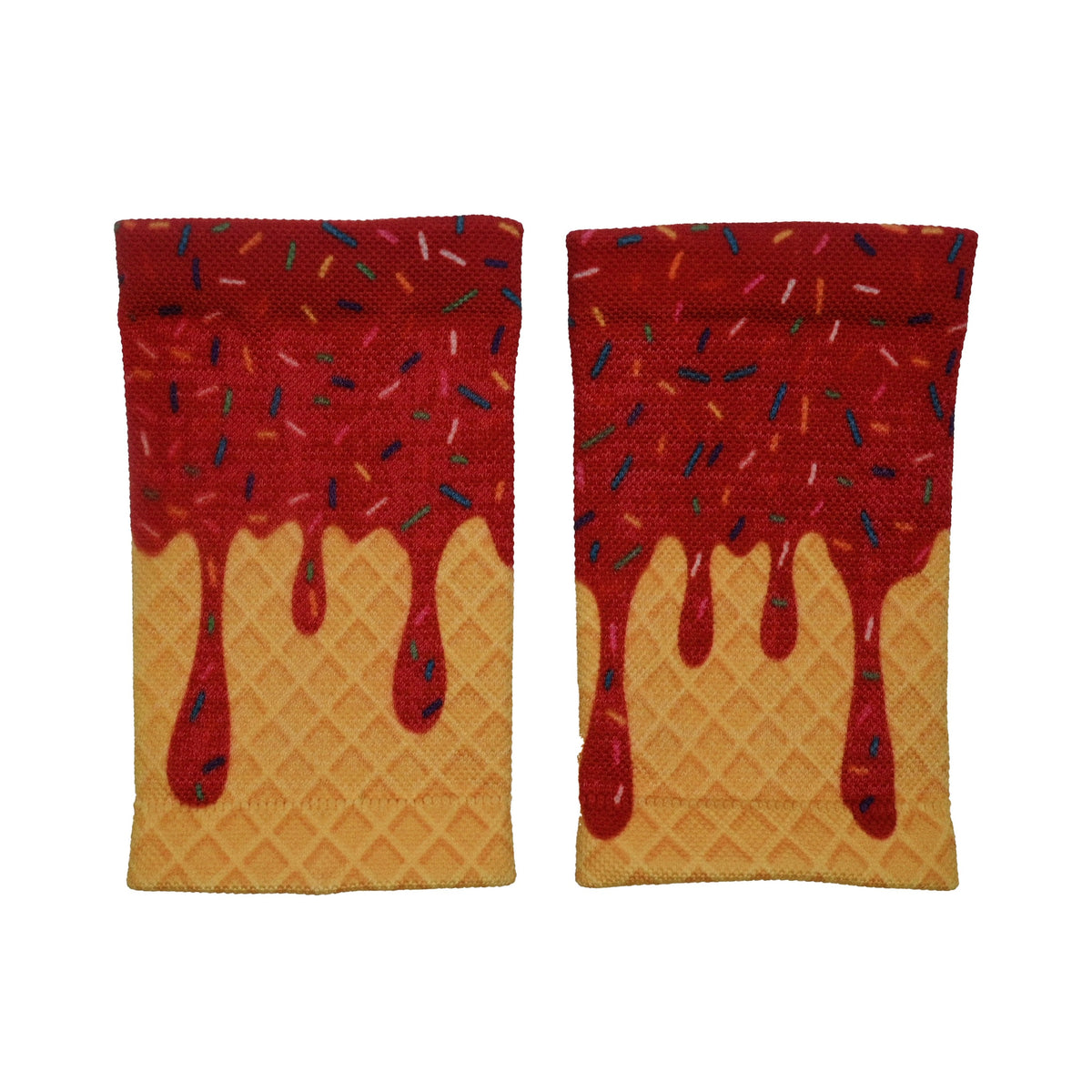 Red Ice Cream Wrist Support Sleeves - Maximum Velocity Sports