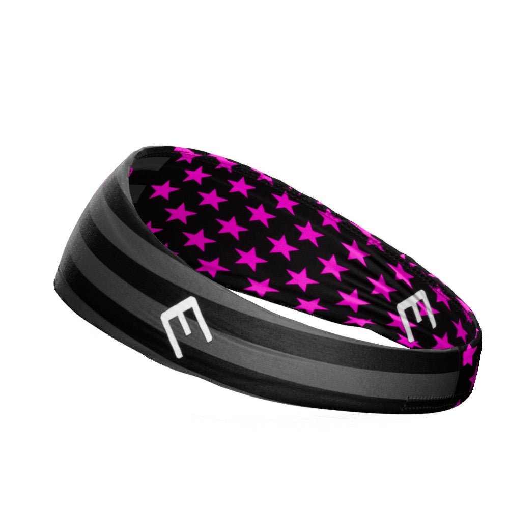 Shadow USA Flag - Breast Cancer Awareness Headband - Maximum Velocity Sports