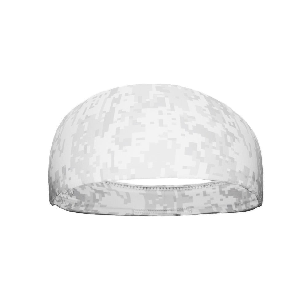 White Digi Camo Headband - Maximum Velocity Sports