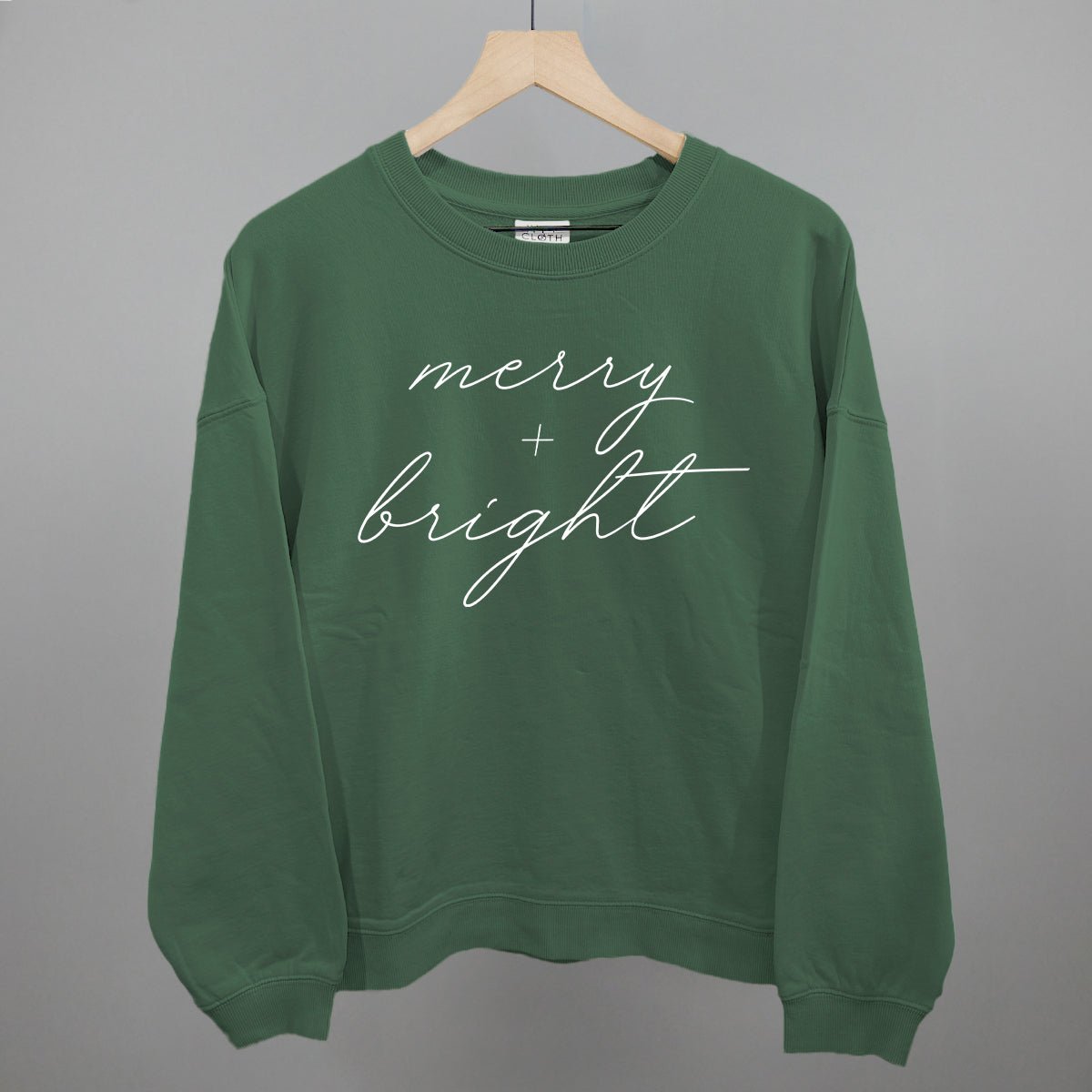 Merry And Bright White Script - Maximum Velocity Sports
