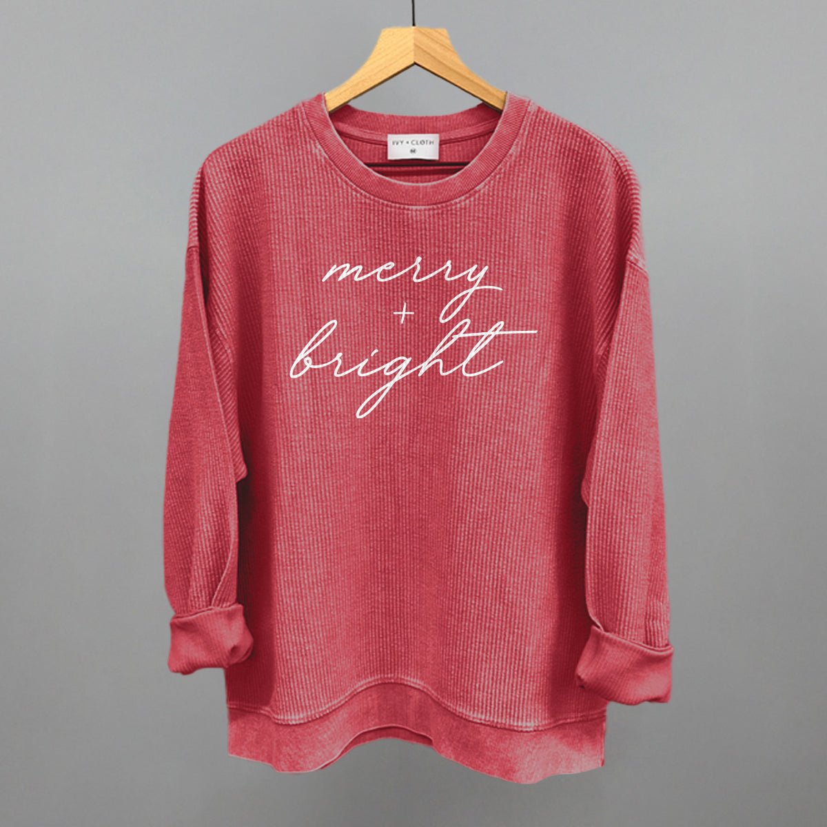 Merry And Bright White Script - Maximum Velocity Sports