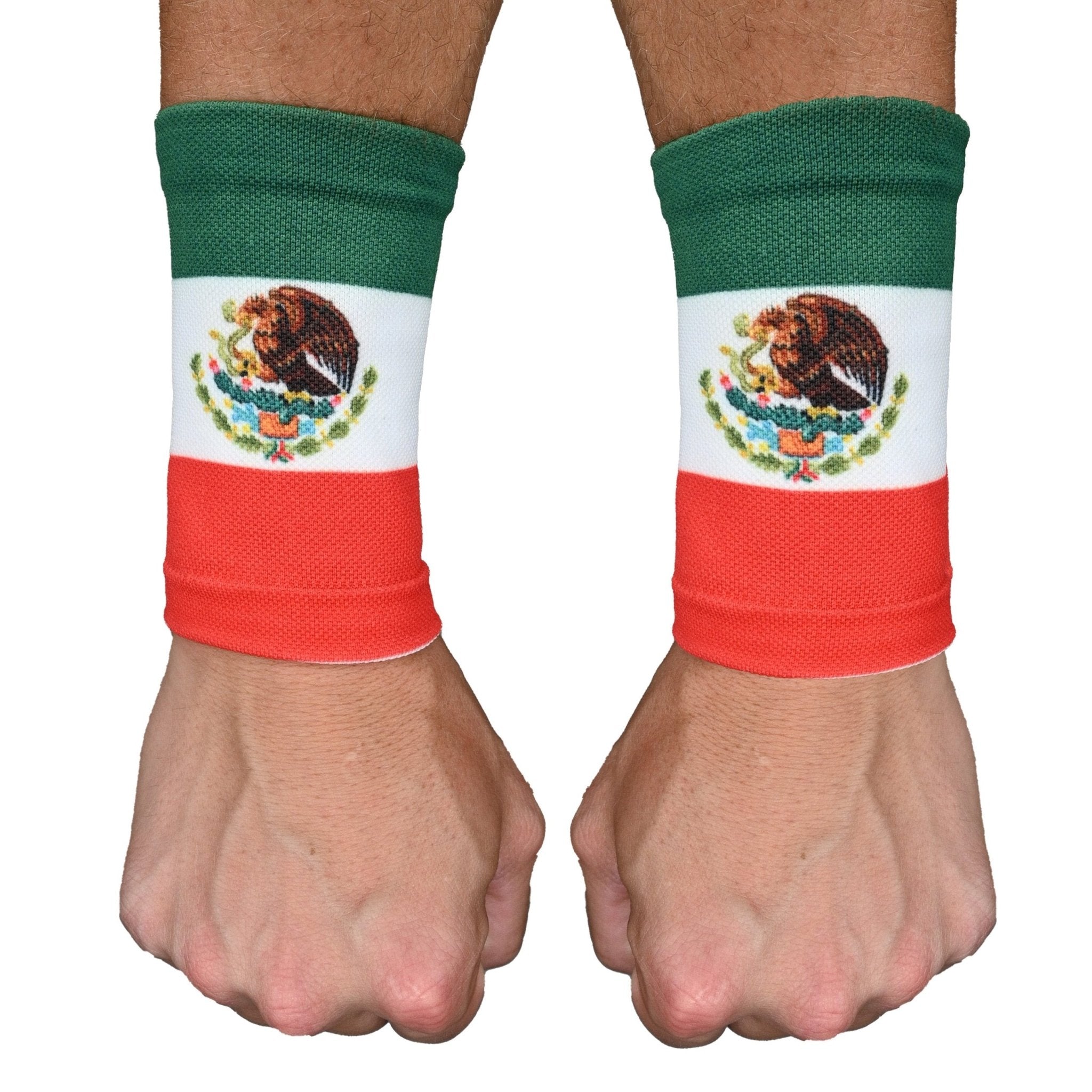 Mexico Flag Wrist Support Sleeves - Maximum Velocity Sports