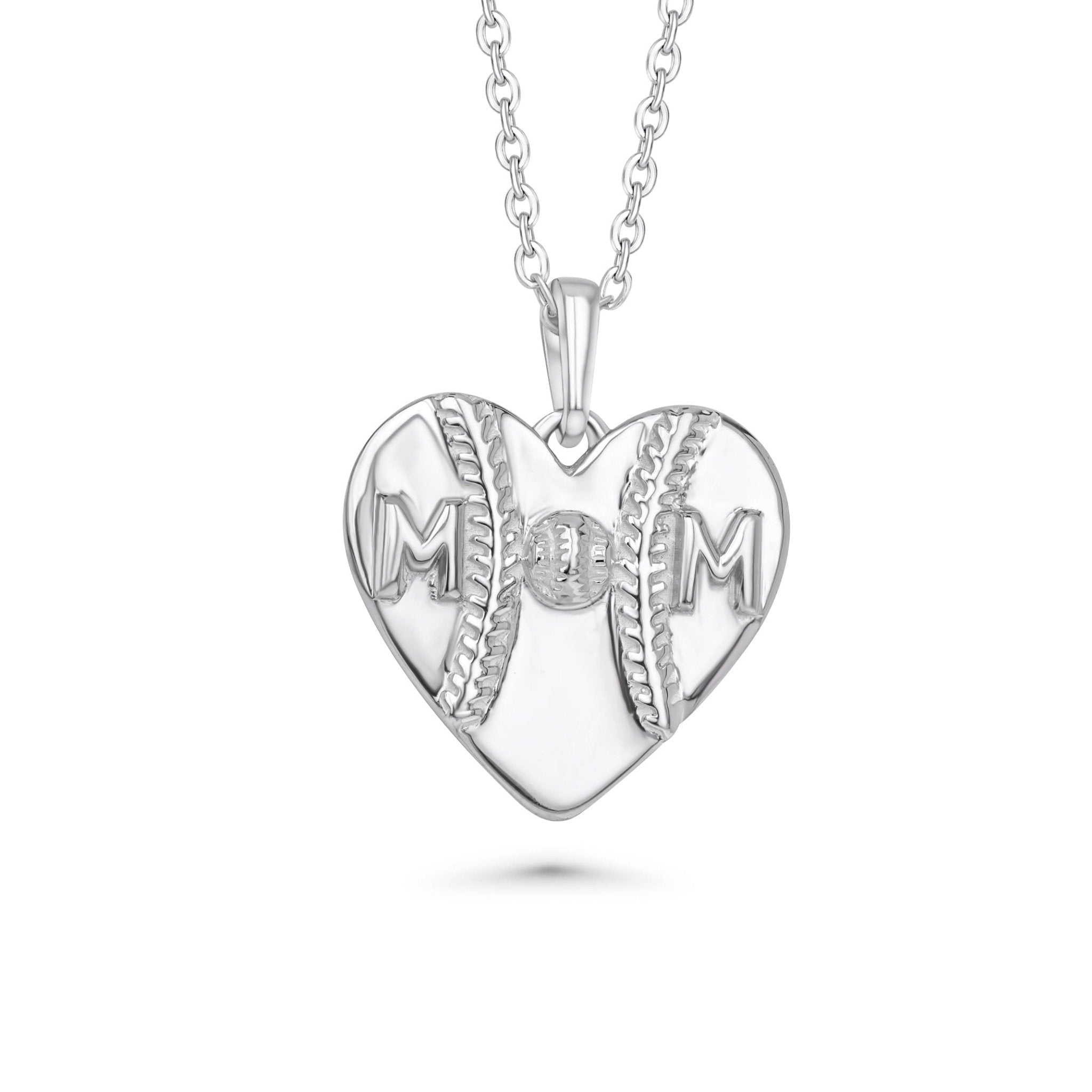 Mom Heart Baseball Necklace - Maximum Velocity Sports