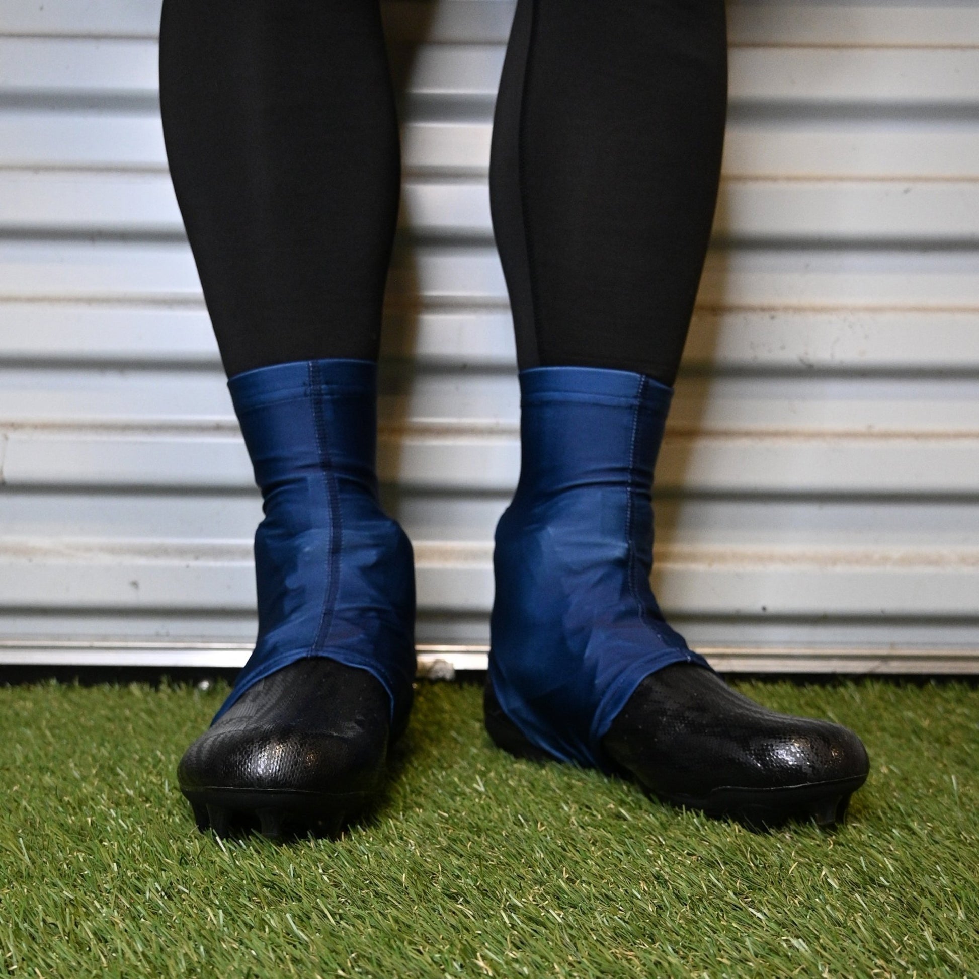 Navy Cleat Covers (Spats) - Maximum Velocity Sports