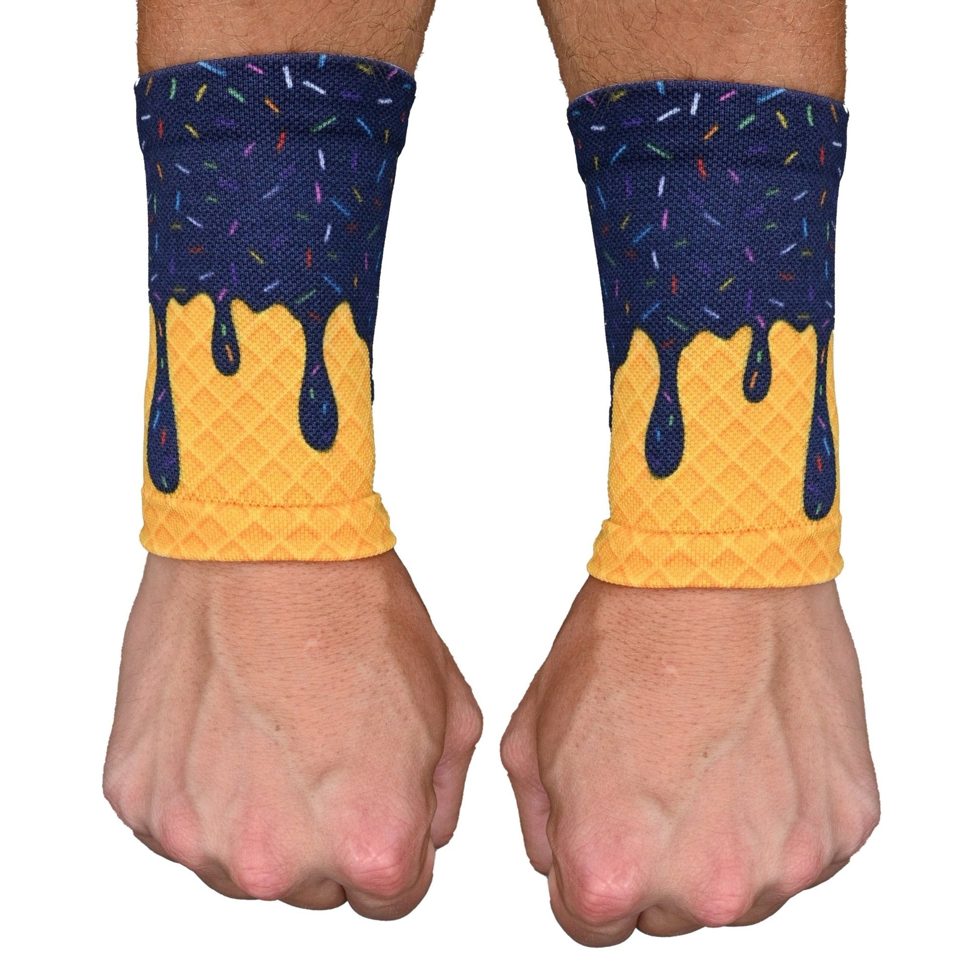 Navy Ice Cream Wrist Support Sleeves - Maximum Velocity Sports